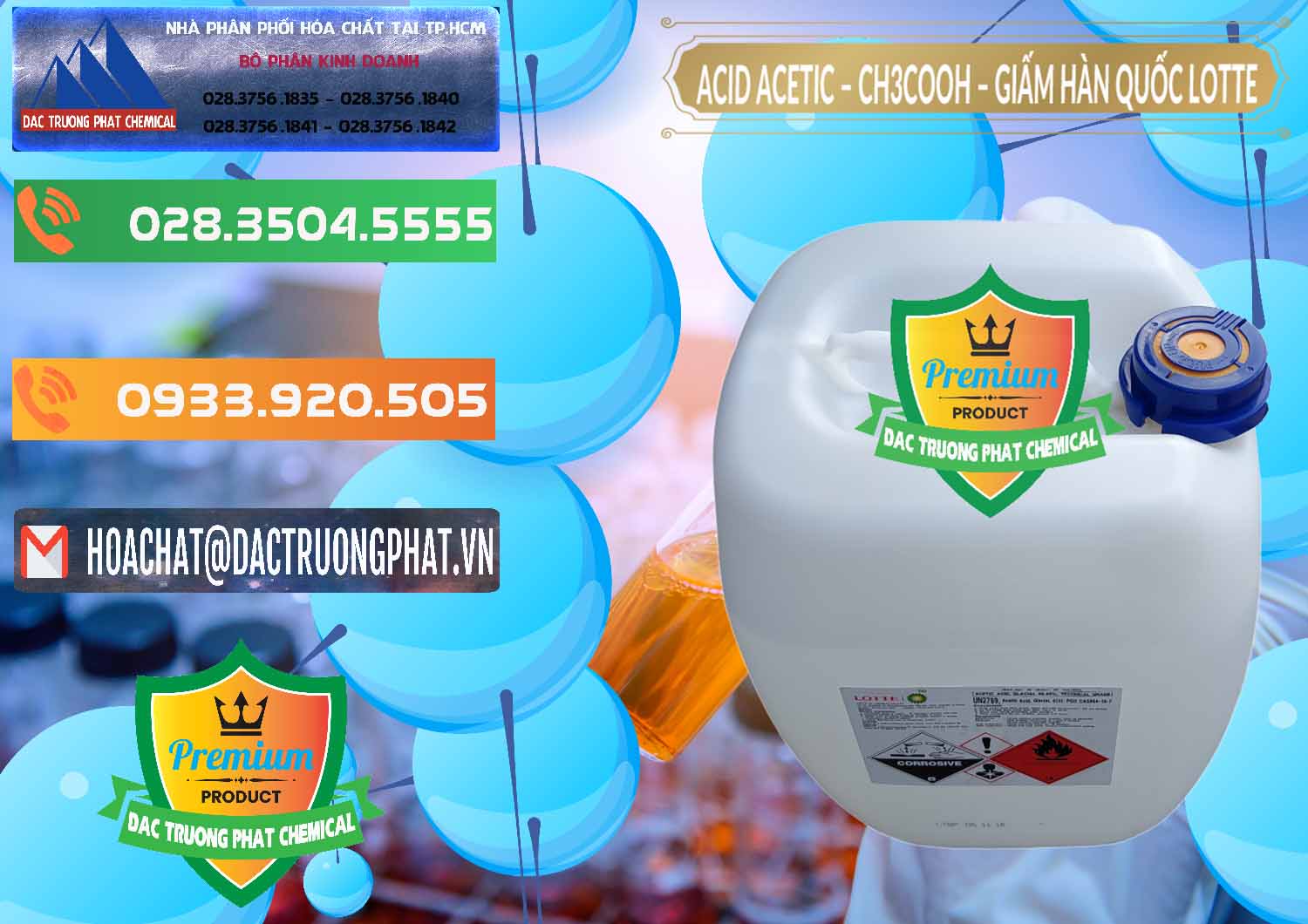 Cty chuyên cung cấp _ bán Acetic Acid – Axit Acetic Hàn Quốc Lotte Korea - 0002 - Chuyên phân phối ( cung cấp ) hóa chất tại TP.HCM - hoachatxulynuoc.com.vn
