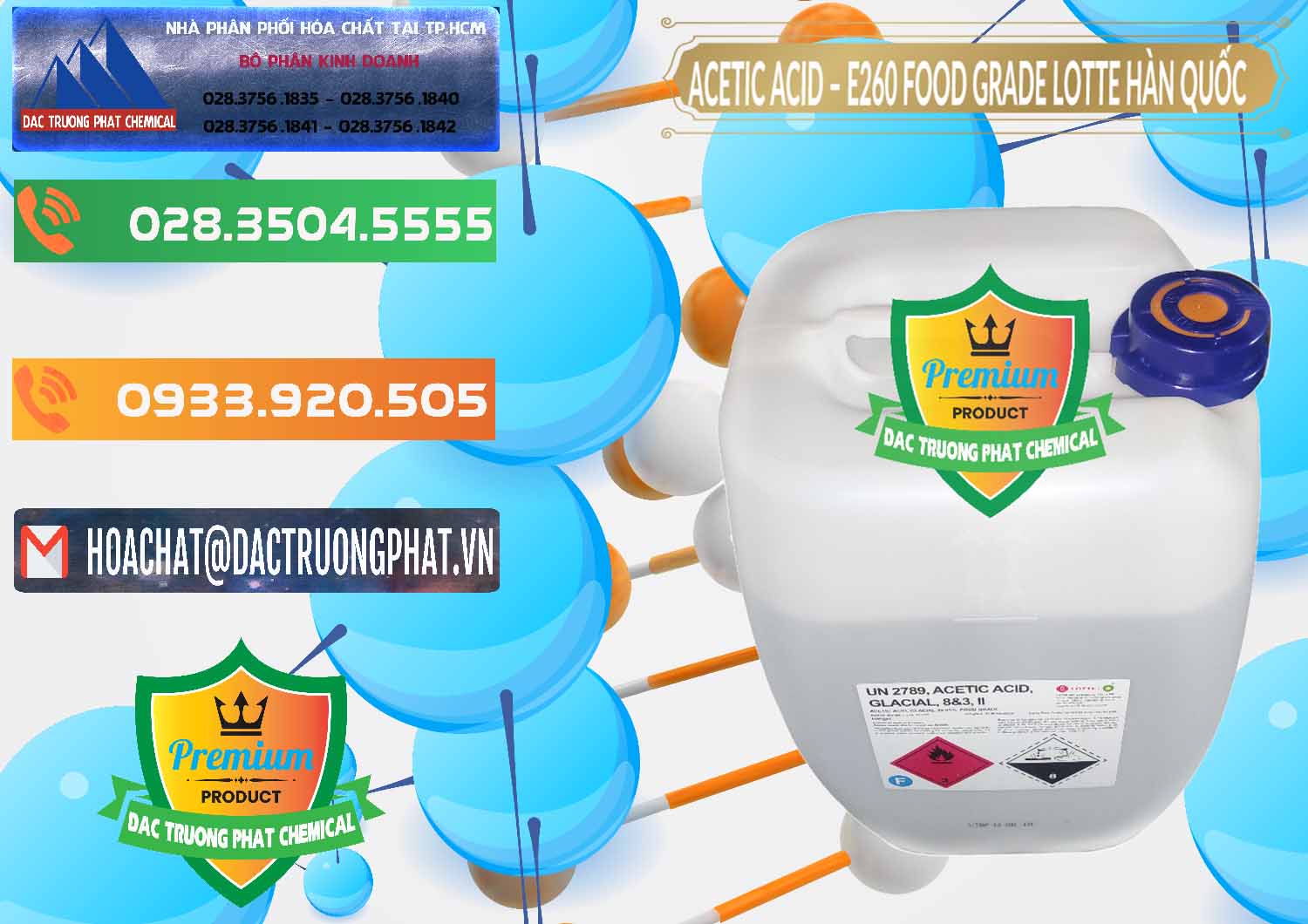 Nơi nhập khẩu _ bán Acetic Acid – Axit Acetic E260 Food Grade Hàn Quốc Lotte Korea - 0003 - Đơn vị chuyên cung ứng và phân phối hóa chất tại TP.HCM - hoachatxulynuoc.com.vn