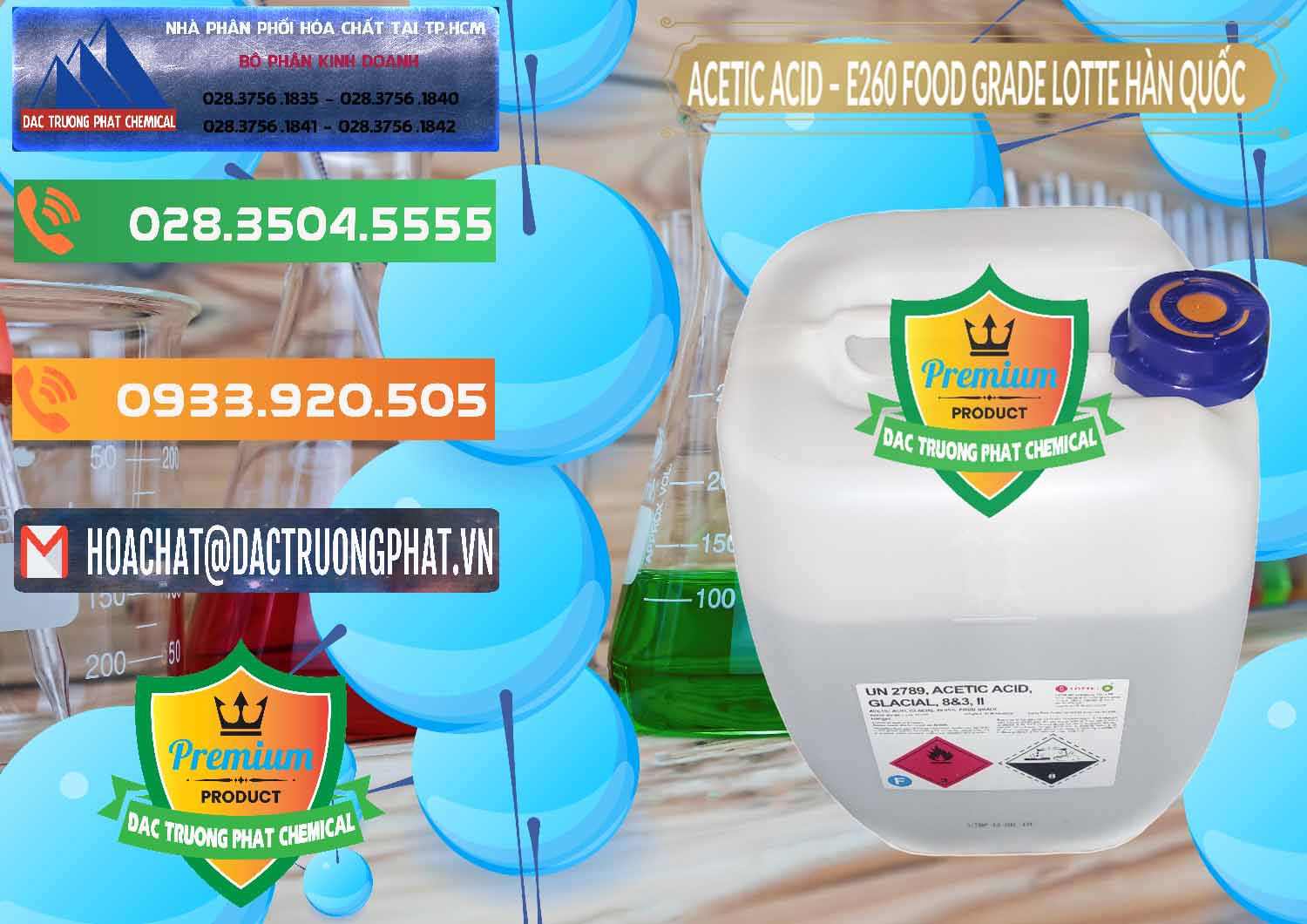 Nơi chuyên bán _ cung ứng Acetic Acid – Axit Acetic E260 Food Grade Hàn Quốc Lotte Korea - 0003 - Đơn vị chuyên cung cấp và kinh doanh hóa chất tại TP.HCM - hoachatxulynuoc.com.vn