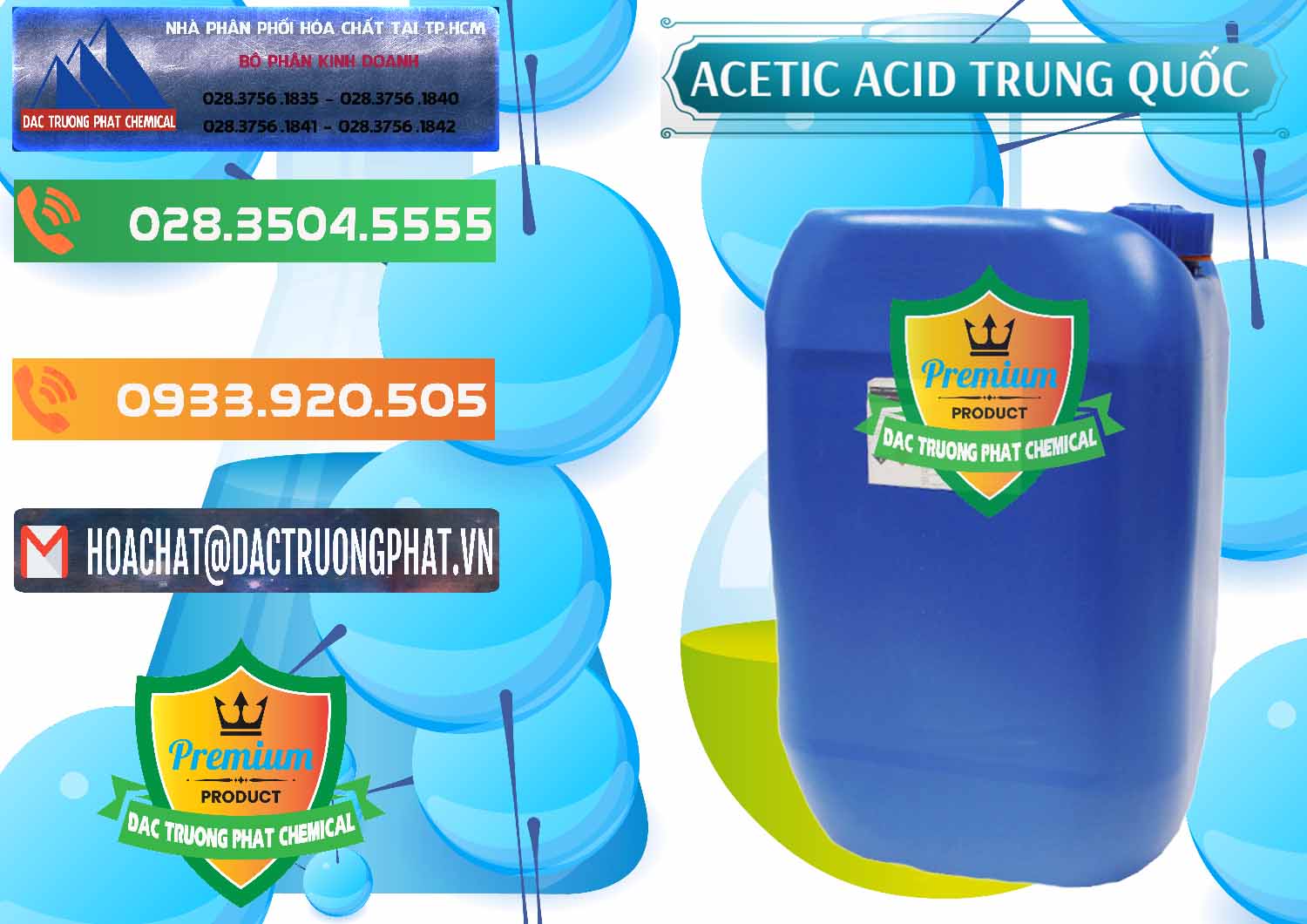 Cty chuyên phân phối và bán Acetic Acid – Axit Acetic Trung Quốc China - 0358 - Nơi chuyên bán ( phân phối ) hóa chất tại TP.HCM - hoachatxulynuoc.com.vn