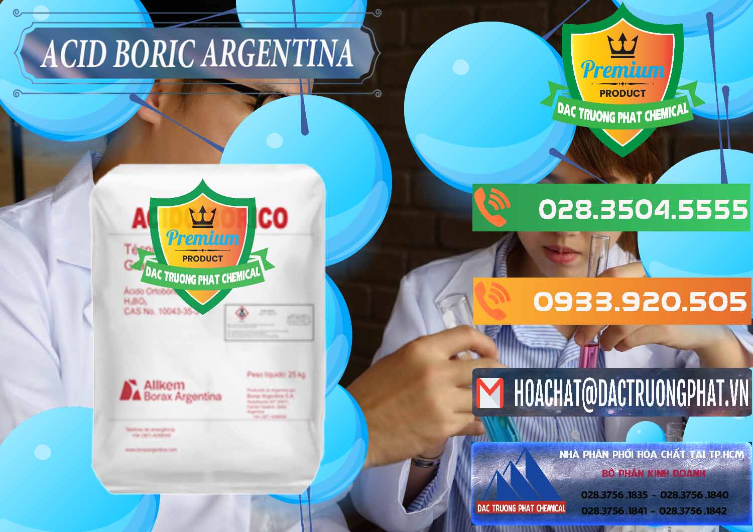 Kinh doanh và bán Acid Boric – Axit Boric H3BO3 99% Allkem Argentina - 0448 - Nơi chuyên kinh doanh ( phân phối ) hóa chất tại TP.HCM - hoachatxulynuoc.com.vn