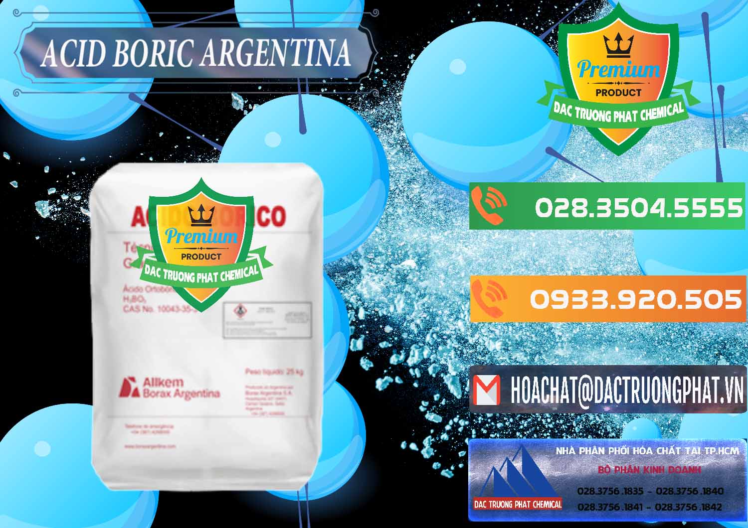 Cty chuyên cung cấp - bán Acid Boric – Axit Boric H3BO3 99% Allkem Argentina - 0448 - Phân phối và kinh doanh hóa chất tại TP.HCM - hoachatxulynuoc.com.vn