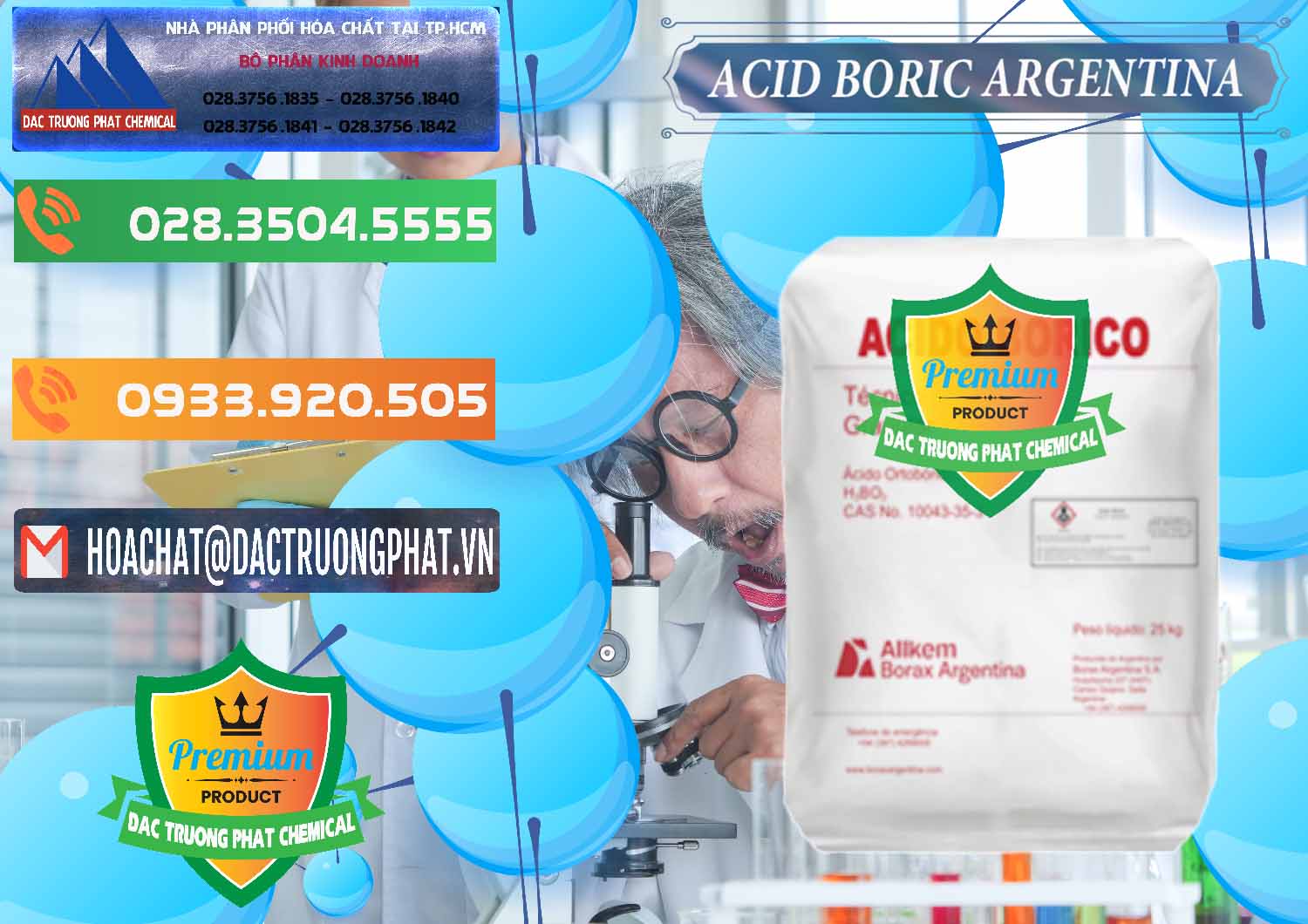 Bán _ phân phối Acid Boric – Axit Boric H3BO3 99% Allkem Argentina - 0448 - Cty chuyên phân phối & kinh doanh hóa chất tại TP.HCM - hoachatxulynuoc.com.vn