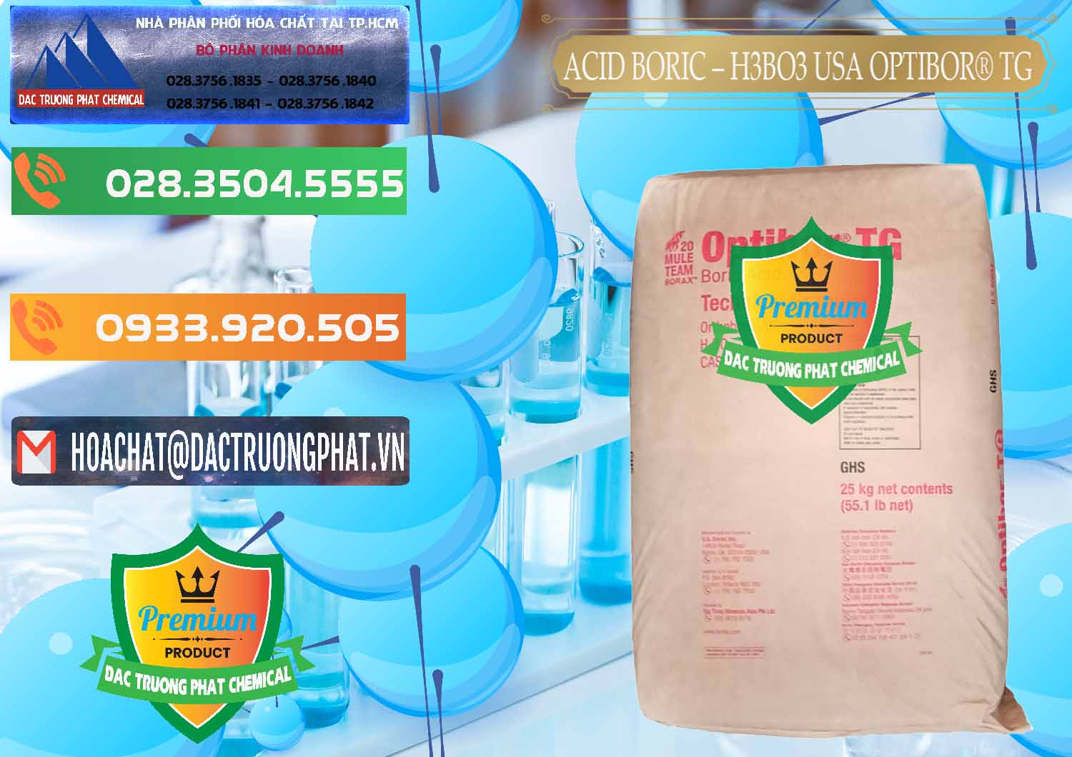 Nhà phân phối _ bán Acid Boric – Axit Boric H3BO3 99% Mỹ USA OPTIBOR® TG - 0004 - Nơi cung cấp ( bán ) hóa chất tại TP.HCM - hoachatxulynuoc.com.vn