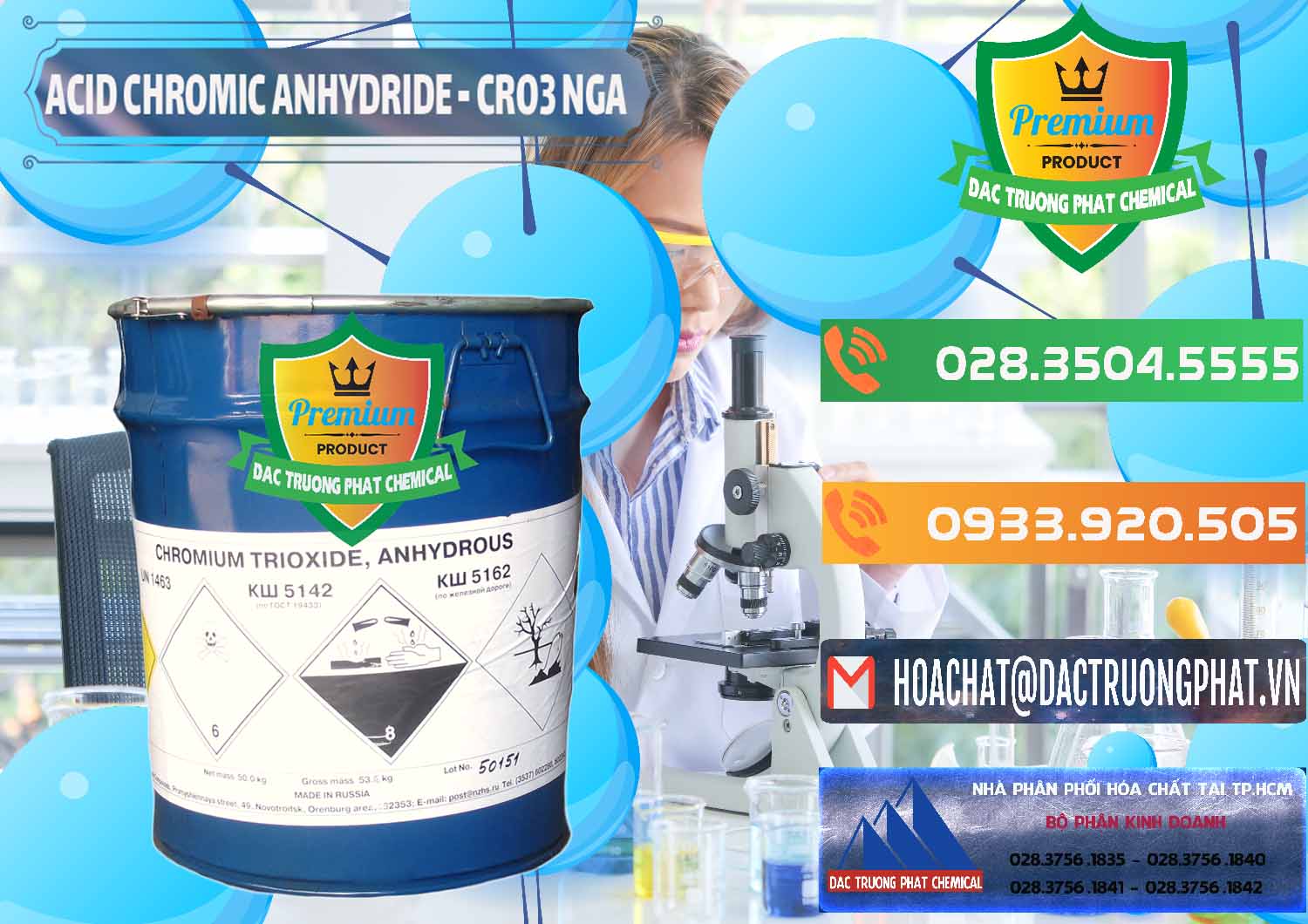 Đơn vị chuyên kinh doanh ( bán ) Acid Chromic Anhydride - Cromic CRO3 Nga Russia - 0006 - Nhập khẩu và phân phối hóa chất tại TP.HCM - hoachatxulynuoc.com.vn
