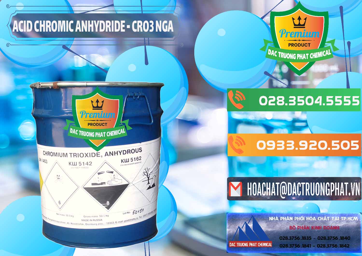 Nơi nhập khẩu - bán Acid Chromic Anhydride - Cromic CRO3 Nga Russia - 0006 - Công ty cung cấp & kinh doanh hóa chất tại TP.HCM - hoachatxulynuoc.com.vn