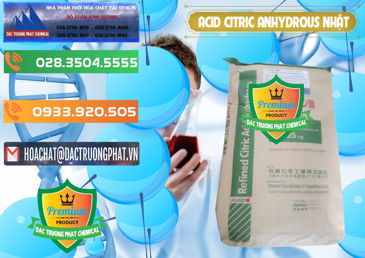 Cty chuyên bán và phân phối Acid Citric - Axit Citric Anhydrous FUSO Nhật Japan - 0439 - Công ty chuyên phân phối _ bán hóa chất tại TP.HCM - hoachatxulynuoc.com.vn