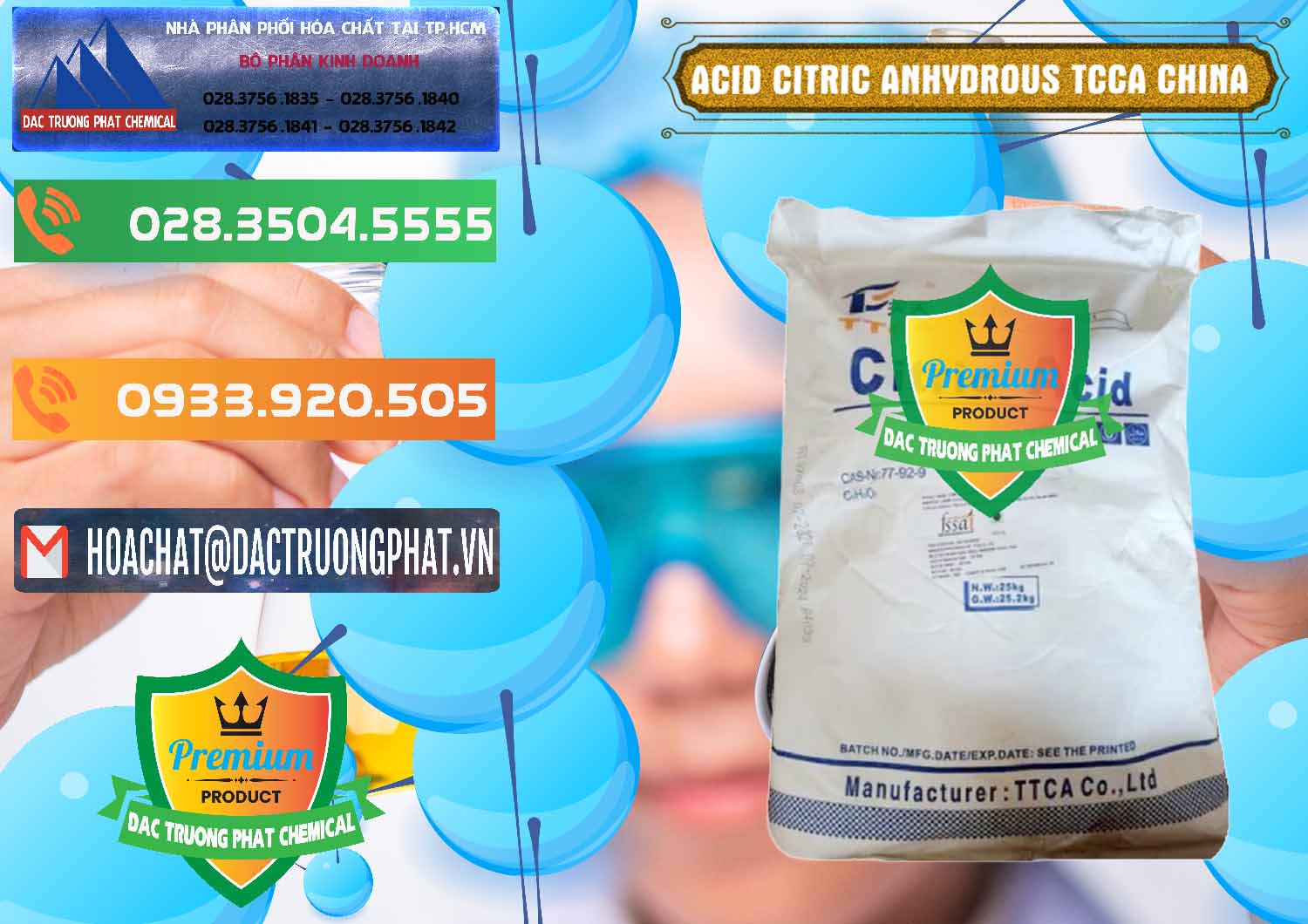 Đơn vị bán & cung ứng Acid Citric - Axit Citric Anhydrous TCCA Trung Quốc China - 0442 - Công ty chuyên kinh doanh và cung cấp hóa chất tại TP.HCM - hoachatxulynuoc.com.vn