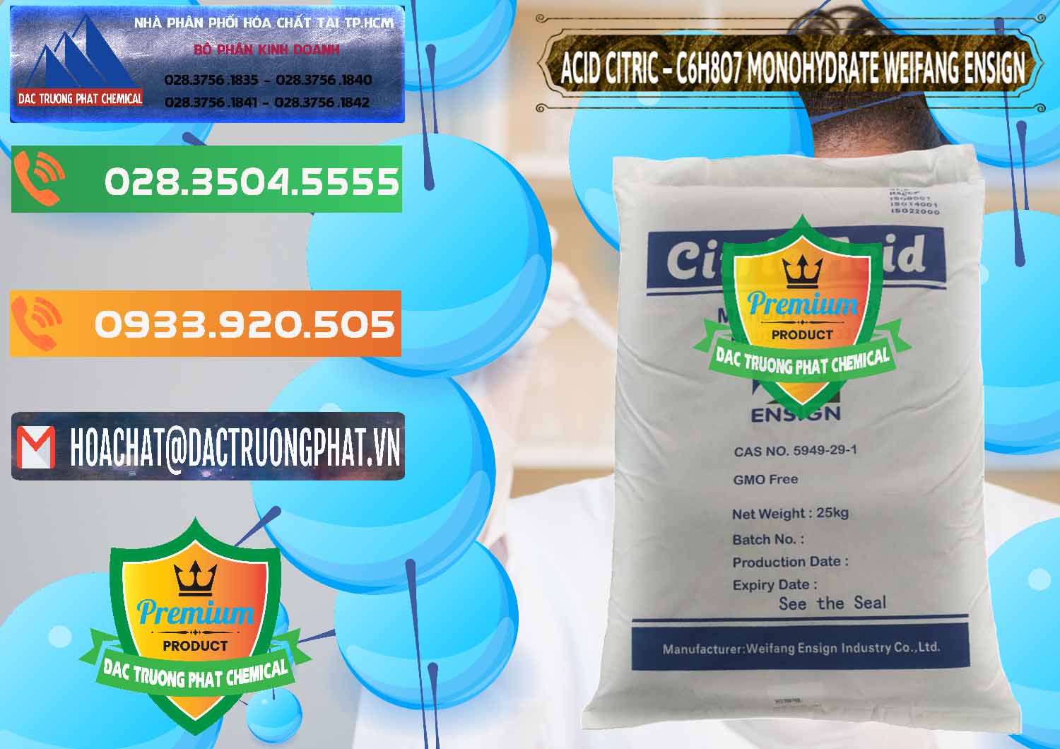 Công ty chuyên bán _ cung cấp Acid Citric - Axit Citric Monohydrate Weifang Trung Quốc China - 0009 - Đơn vị chuyên cung cấp _ nhập khẩu hóa chất tại TP.HCM - hoachatxulynuoc.com.vn