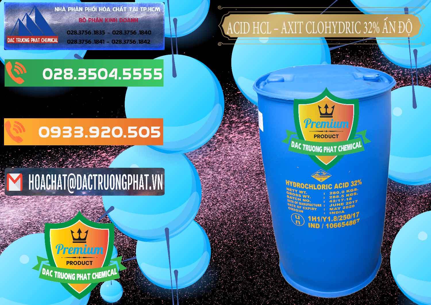 Công ty chuyên cung cấp _ bán Acid HCL - Axit Cohidric 32% - 35% Ấn Độ India - 0010 - Cty kinh doanh - phân phối hóa chất tại TP.HCM - hoachatxulynuoc.com.vn