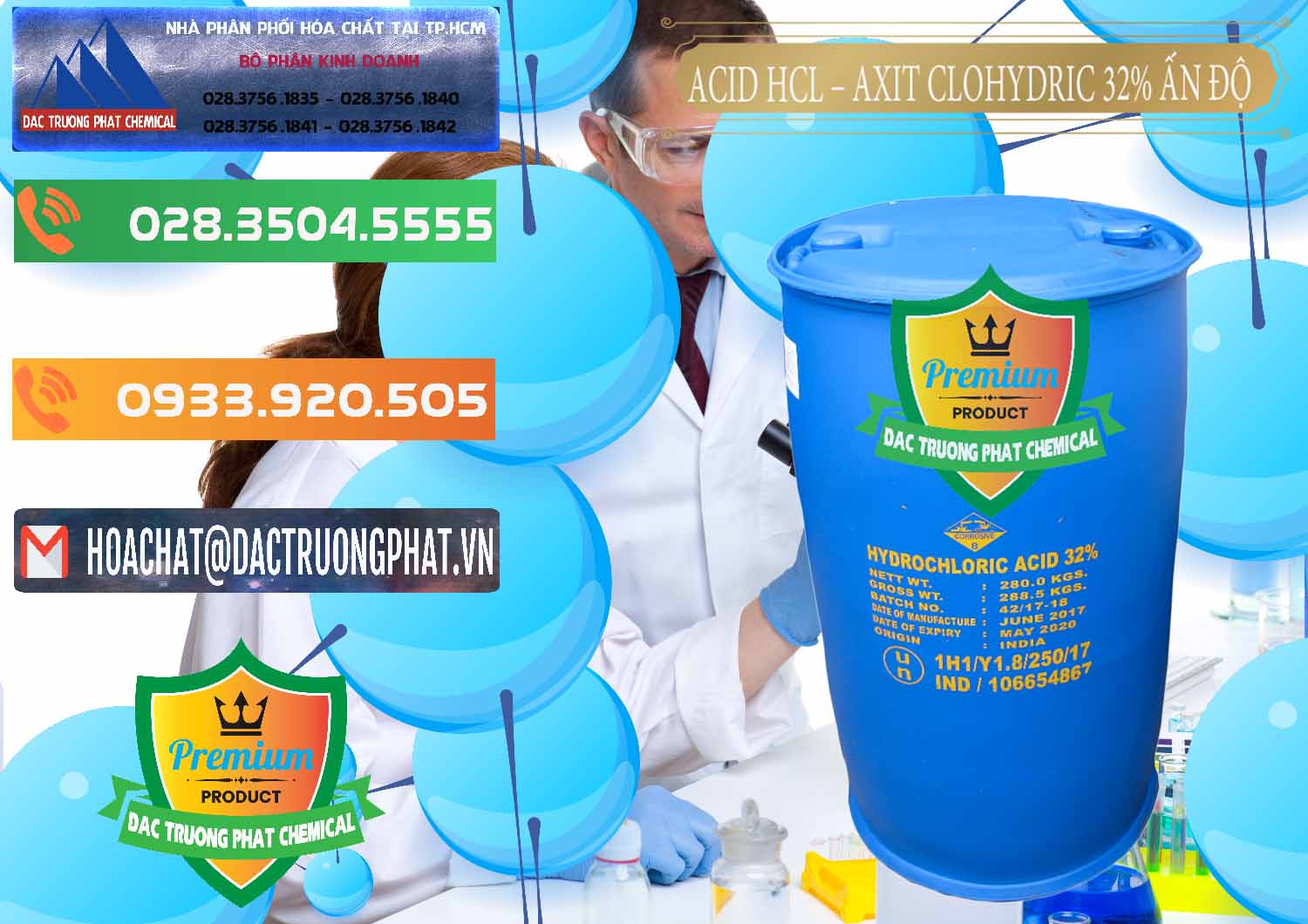 Đơn vị bán _ cung cấp Acid HCL - Axit Cohidric 32% - 35% Ấn Độ India - 0010 - Chuyên cung cấp _ kinh doanh hóa chất tại TP.HCM - hoachatxulynuoc.com.vn