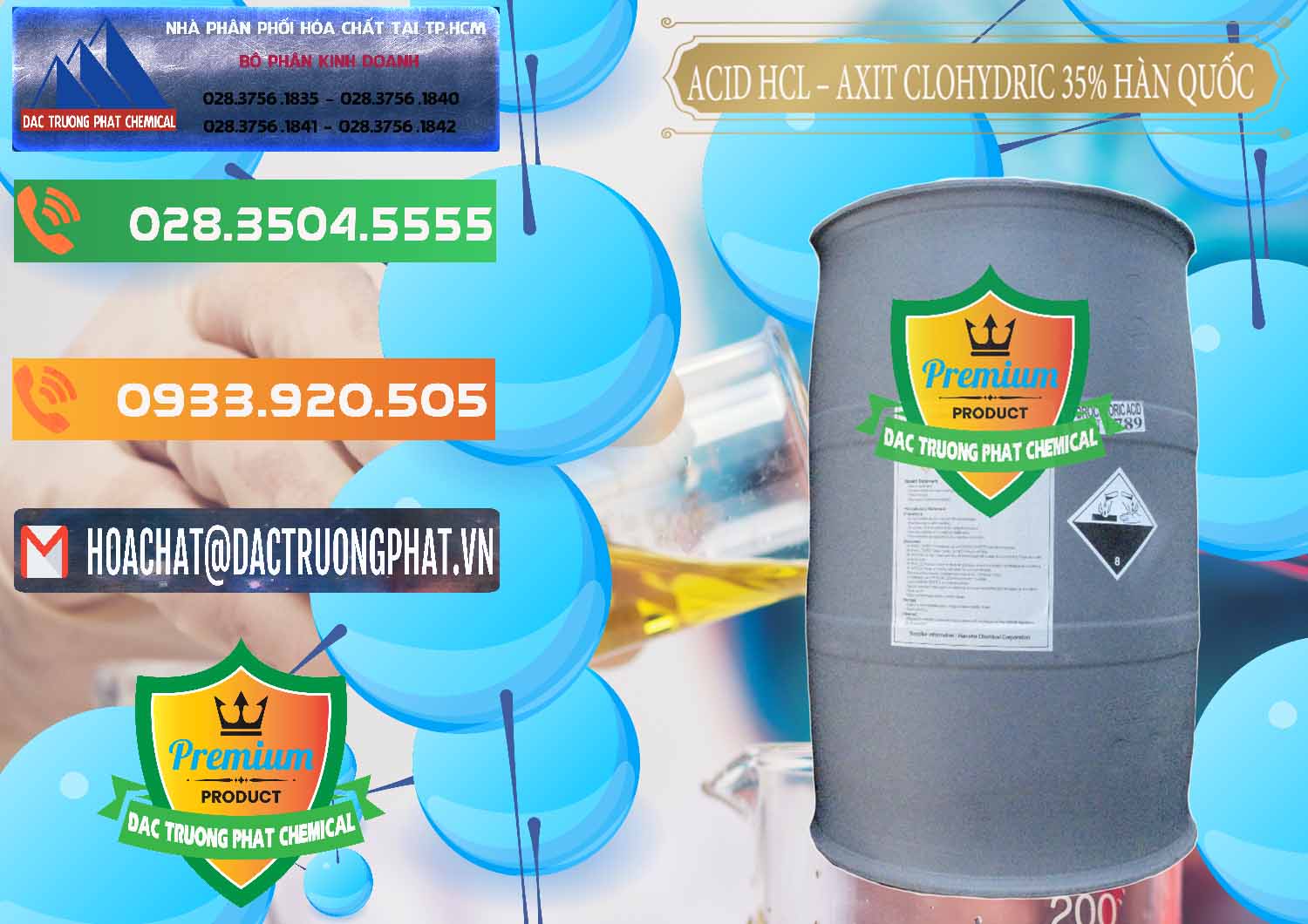 Nơi nhập khẩu _ bán Acid HCL - Axit Cohidric 35% Hàn Quốc Korea - 0011 - Chuyên cung cấp & kinh doanh hóa chất tại TP.HCM - hoachatxulynuoc.com.vn