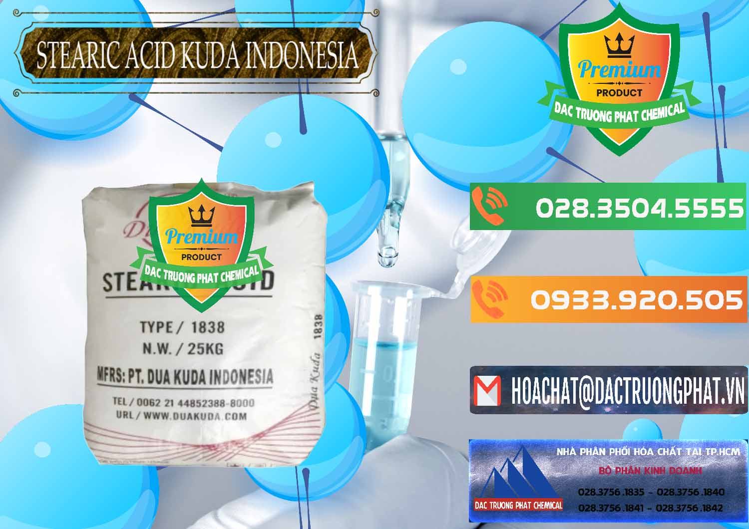 Cty cung cấp & bán Axit Stearic - Stearic Acid Dua Kuda Indonesia - 0388 - Kinh doanh - cung cấp hóa chất tại TP.HCM - hoachatxulynuoc.com.vn