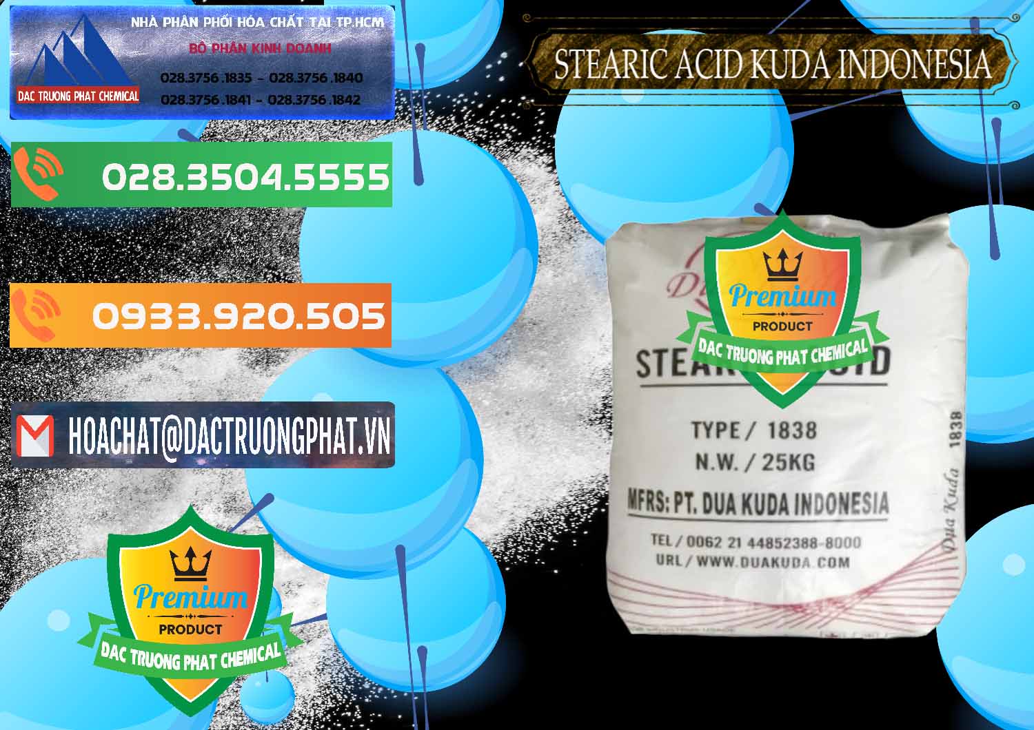 Đơn vị chuyên bán ( phân phối ) Axit Stearic - Stearic Acid Dua Kuda Indonesia - 0388 - Cty cung cấp - kinh doanh hóa chất tại TP.HCM - hoachatxulynuoc.com.vn
