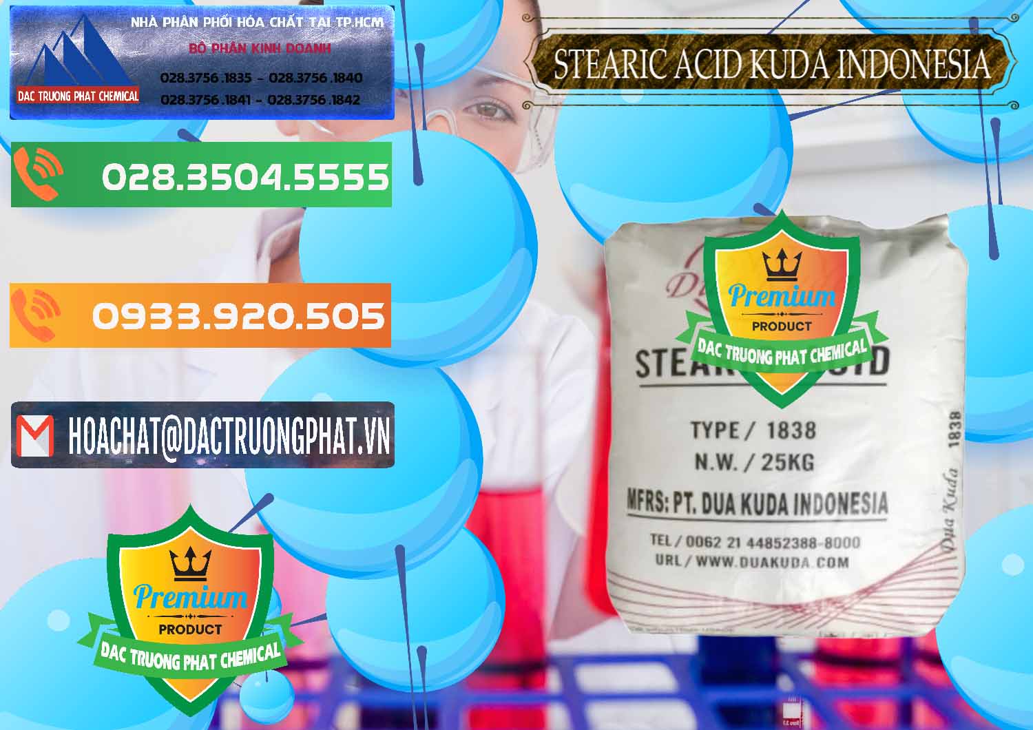 Đơn vị chuyên cung ứng - bán Axit Stearic - Stearic Acid Dua Kuda Indonesia - 0388 - Đơn vị nhập khẩu và cung cấp hóa chất tại TP.HCM - hoachatxulynuoc.com.vn