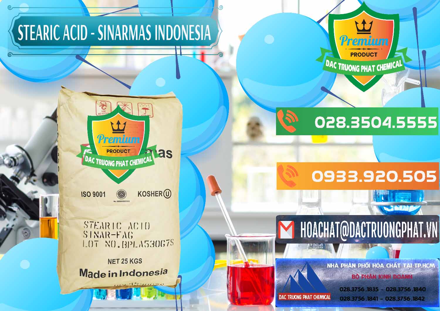 Công ty chuyên bán ( cung ứng ) Axit Stearic - Stearic Acid Sinarmas Indonesia - 0389 - Chuyên cung cấp & kinh doanh hóa chất tại TP.HCM - hoachatxulynuoc.com.vn