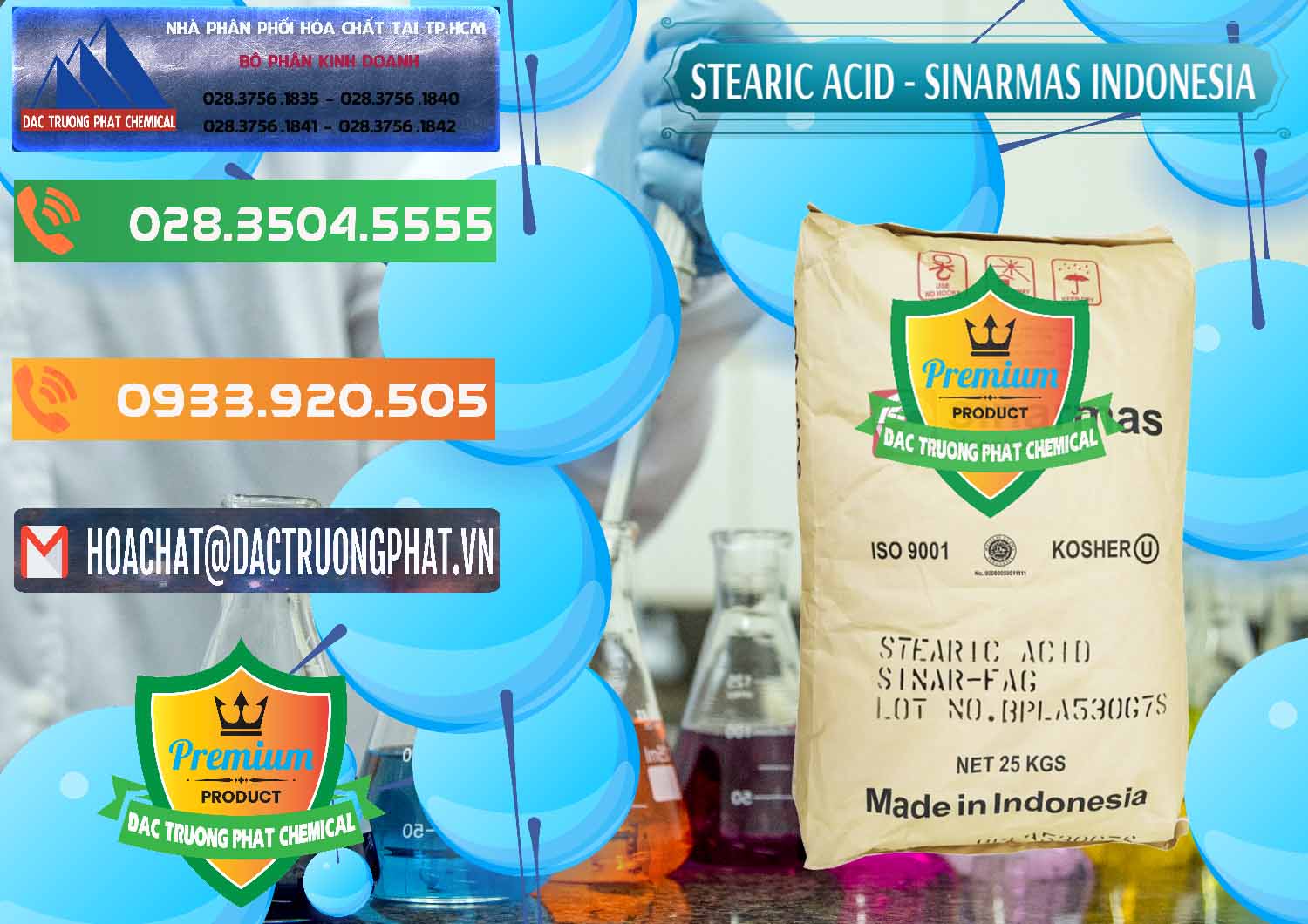 Cung cấp _ bán Axit Stearic - Stearic Acid Sinarmas Indonesia - 0389 - Công ty nhập khẩu ( phân phối ) hóa chất tại TP.HCM - hoachatxulynuoc.com.vn