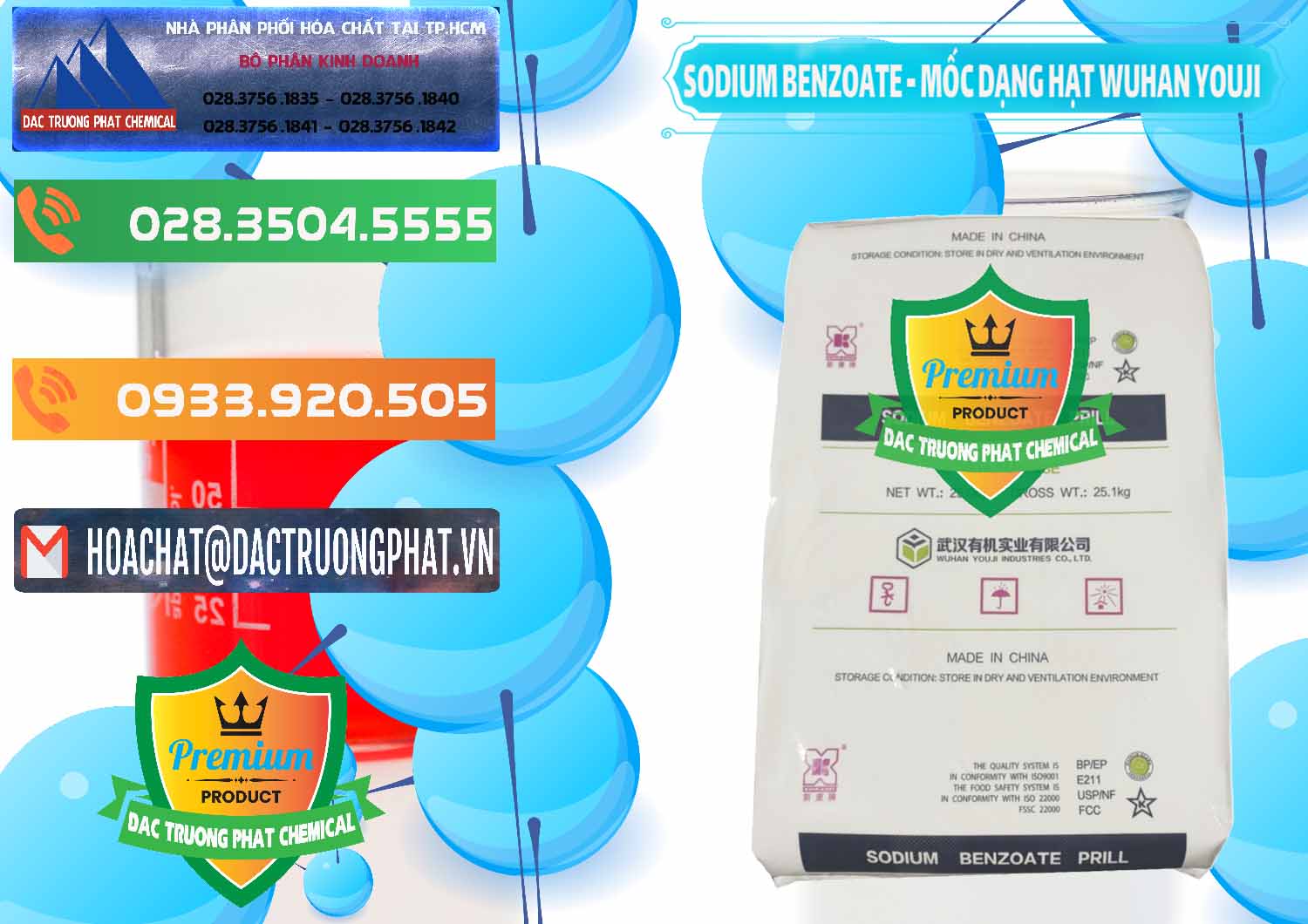 Công ty bán _ phân phối Sodium Benzoate - Mốc Dạng Hạt Food Grade Wuhan Youji Trung Quốc China - 0276 - Chuyên phân phối và cung cấp hóa chất tại TP.HCM - hoachatxulynuoc.com.vn