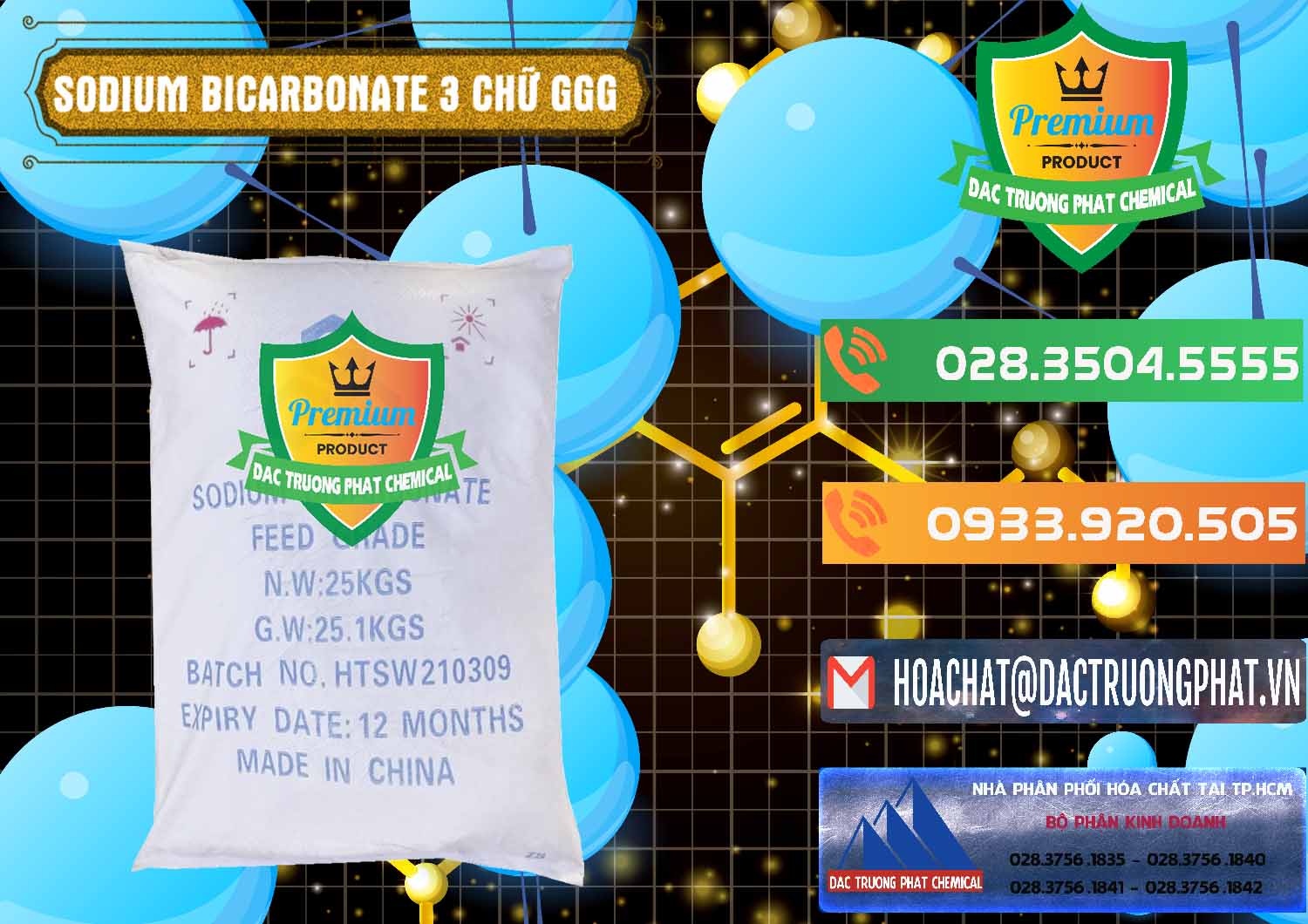 Chuyên bán & cung cấp Sodium Bicarbonate – Bicar NaHCO3 Food Grade 3 Chữ GGG Trung Quốc China - 0259 - Cung cấp ( phân phối ) hóa chất tại TP.HCM - hoachatxulynuoc.com.vn