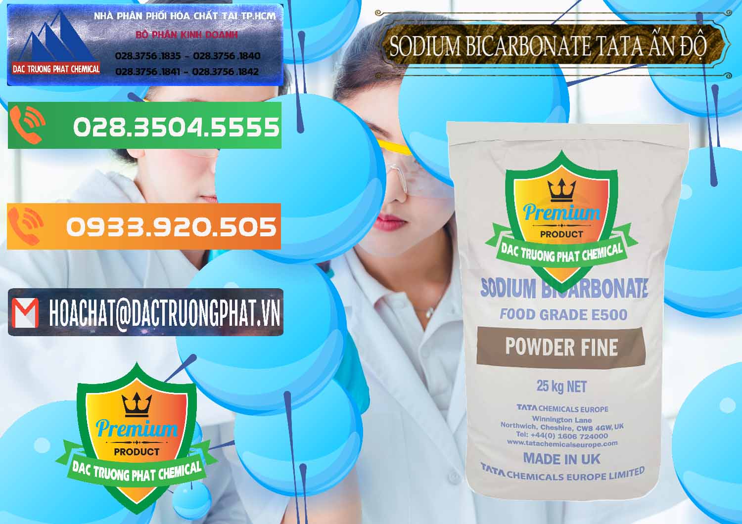 Bán & cung ứng Sodium Bicarbonate – Bicar NaHCO3 E500 Thực Phẩm Food Grade Tata Ấn Độ India - 0261 - Chuyên nhập khẩu & phân phối hóa chất tại TP.HCM - hoachatxulynuoc.com.vn