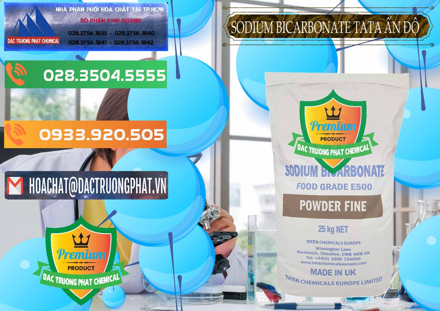 Nơi chuyên bán - cung ứng Sodium Bicarbonate – Bicar NaHCO3 E500 Thực Phẩm Food Grade Tata Ấn Độ India - 0261 - Công ty chuyên cung cấp & nhập khẩu hóa chất tại TP.HCM - hoachatxulynuoc.com.vn