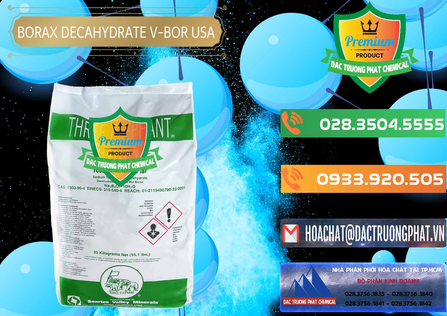 Nơi cung cấp - bán Borax Decahydrate NA2B4O7.10H2O Mỹ V-Bor Usa - 0032 - Phân phối ( kinh doanh ) hóa chất tại TP.HCM - hoachatxulynuoc.com.vn