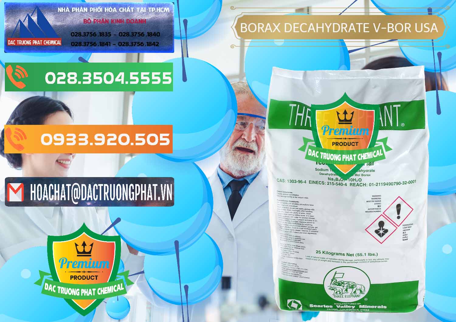 Nơi chuyên bán - cung cấp Borax Decahydrate NA2B4O7.10H2O Mỹ V-Bor Usa - 0032 - Công ty chuyên phân phối & cung ứng hóa chất tại TP.HCM - hoachatxulynuoc.com.vn