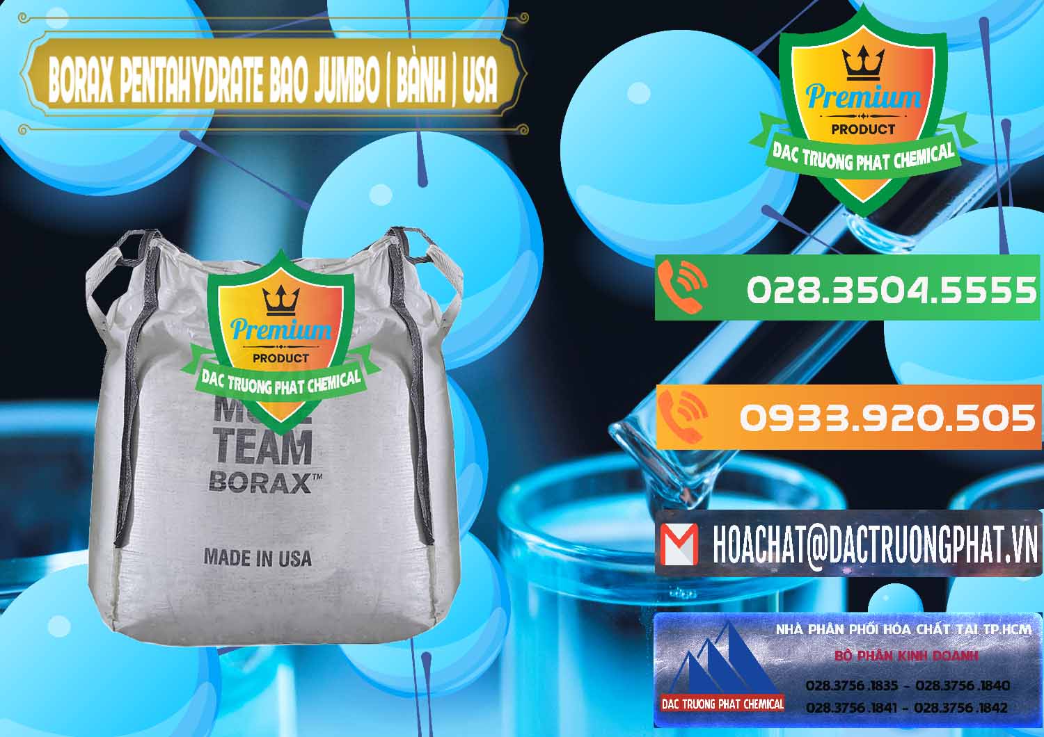 Phân phối & bán Borax Pentahydrate Bao Jumbo ( Bành ) Mule 20 Team Mỹ Usa - 0278 - Nhà nhập khẩu ( cung cấp ) hóa chất tại TP.HCM - hoachatxulynuoc.com.vn