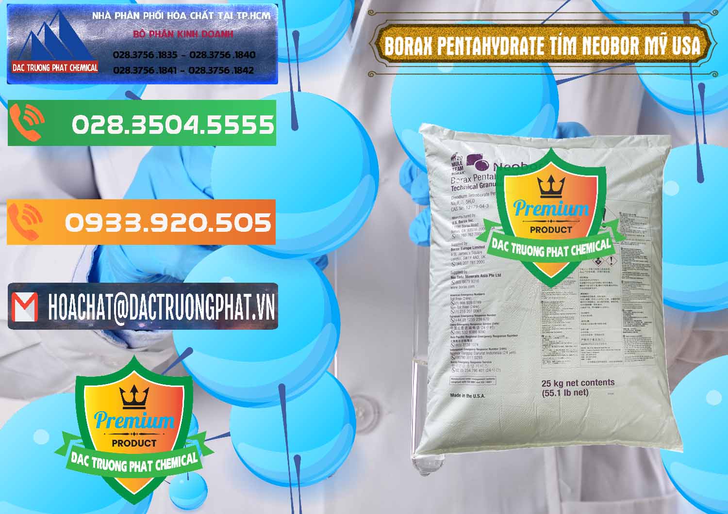 Nơi cung ứng _ bán Borax Pentahydrate Bao Tím Neobor TG Mỹ Usa - 0277 - Nhà cung cấp ( bán ) hóa chất tại TP.HCM - hoachatxulynuoc.com.vn