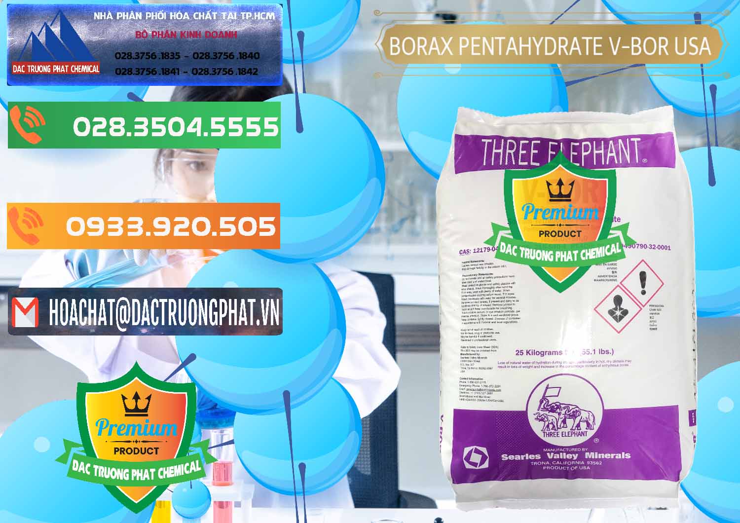 Bán & cung cấp Borax Pentahydrate NA2B4O7.5H2O Mỹ V-Bor Usa - 0035 - Nhà cung cấp và phân phối hóa chất tại TP.HCM - hoachatxulynuoc.com.vn