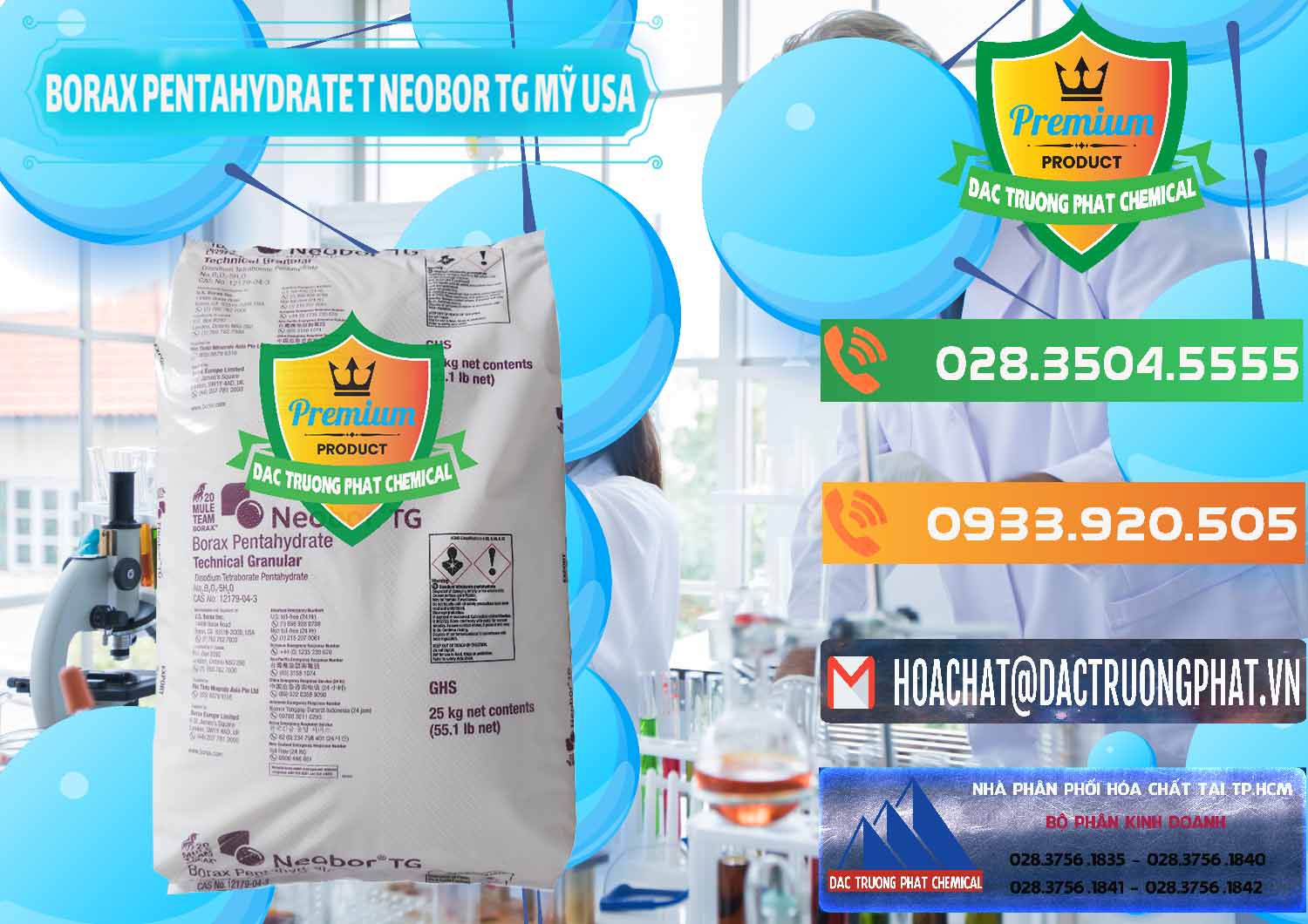 Chuyên bán và phân phối Borax Pentahydrate Technical Granular Neobor TG Mỹ Usa - 0225 - Kinh doanh _ cung cấp hóa chất tại TP.HCM - hoachatxulynuoc.com.vn