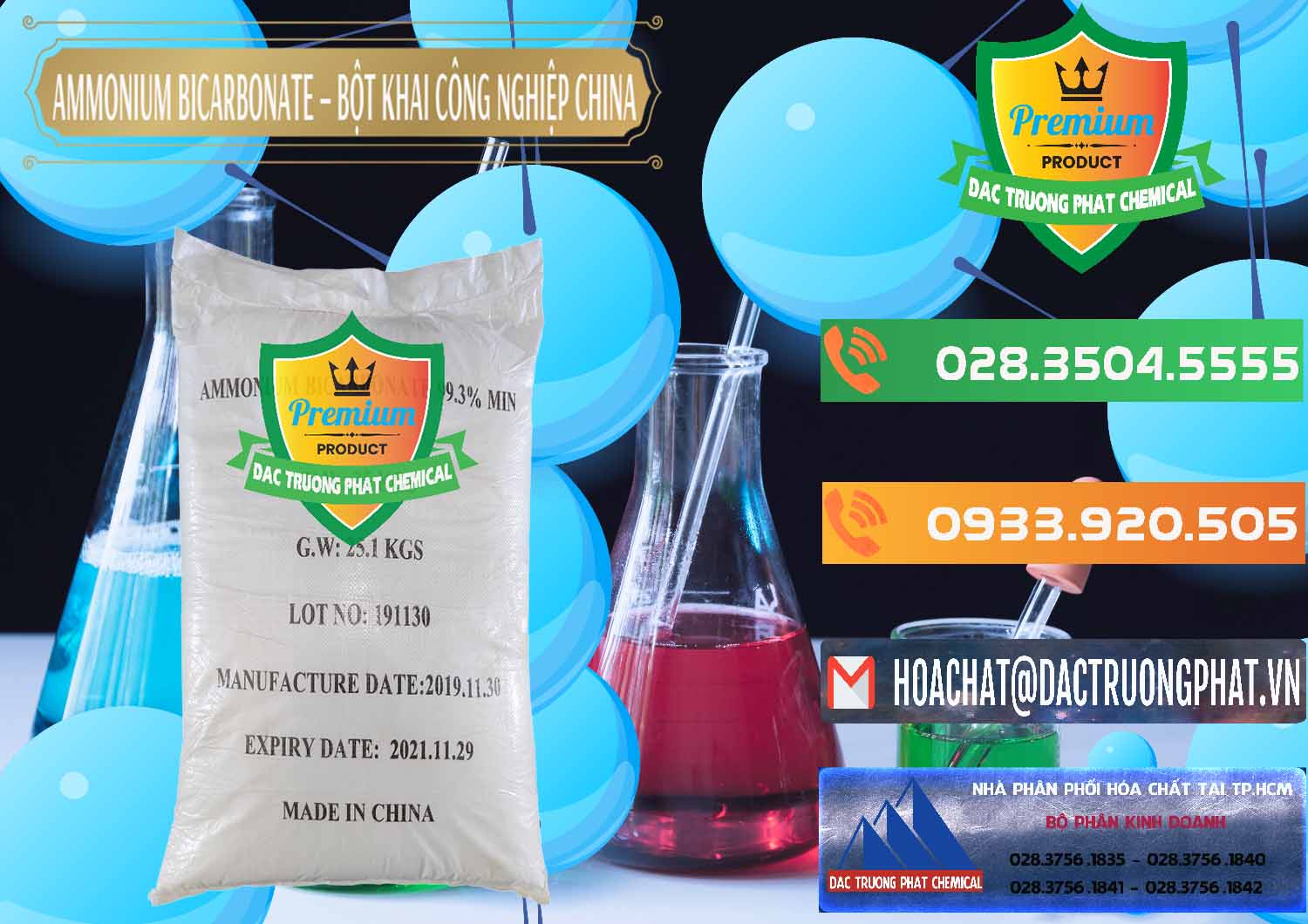 Phân phối ( bán ) Ammonium Bicarbonate – Bột Khai Công Nghiệp Trung Quốc China - 0020 - Chuyên cung cấp & phân phối hóa chất tại TP.HCM - hoachatxulynuoc.com.vn