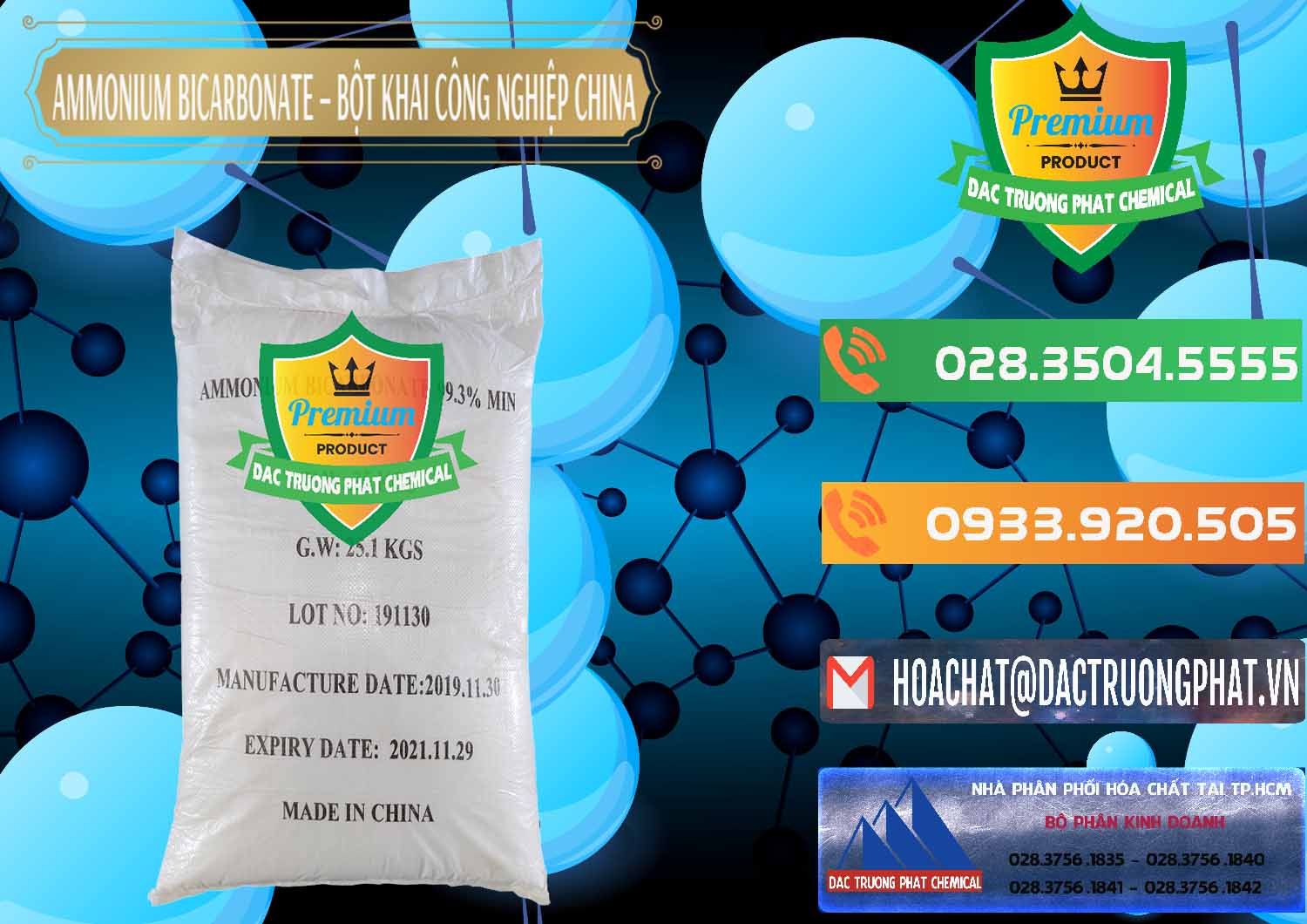 Chuyên kinh doanh & bán Ammonium Bicarbonate – Bột Khai Công Nghiệp Trung Quốc China - 0020 - Đơn vị chuyên bán và cung cấp hóa chất tại TP.HCM - hoachatxulynuoc.com.vn