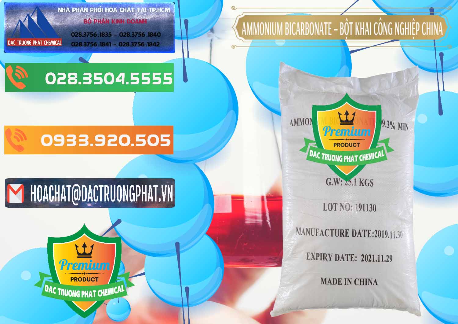 Chuyên cung ứng ( bán ) Ammonium Bicarbonate – Bột Khai Công Nghiệp Trung Quốc China - 0020 - Chuyên phân phối ( bán ) hóa chất tại TP.HCM - hoachatxulynuoc.com.vn