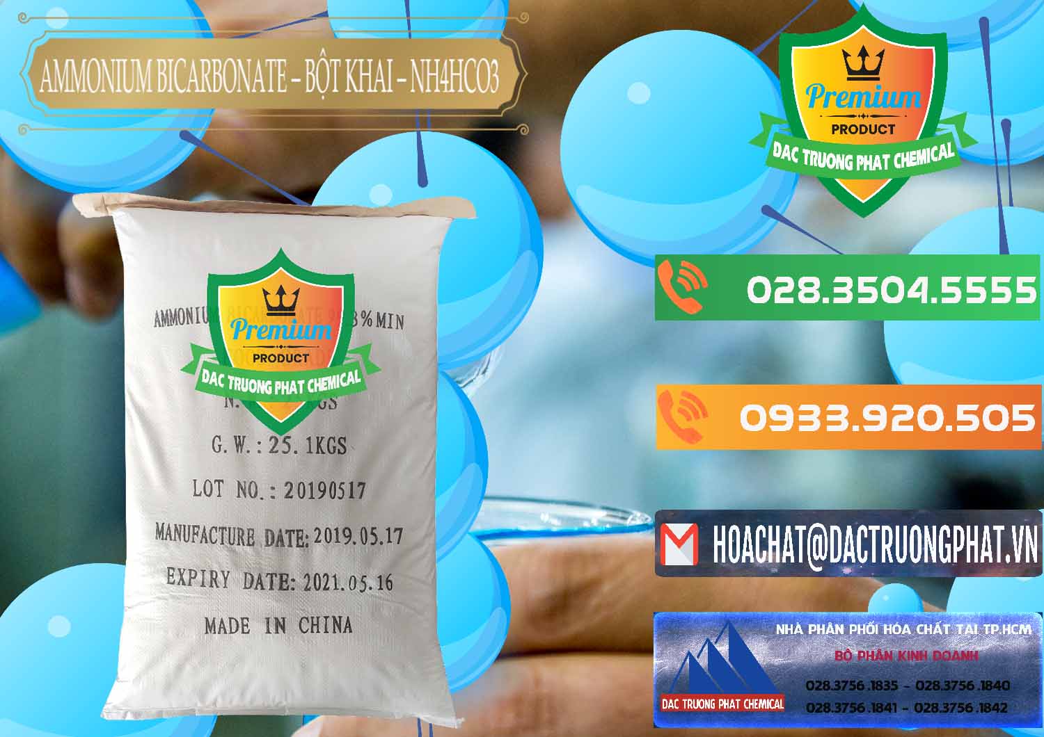 Bán & cung ứng Ammonium Bicarbonate - Bột Khai Food Grade Trung Quốc China - 0018 - Nơi bán - cung cấp hóa chất tại TP.HCM - hoachatxulynuoc.com.vn