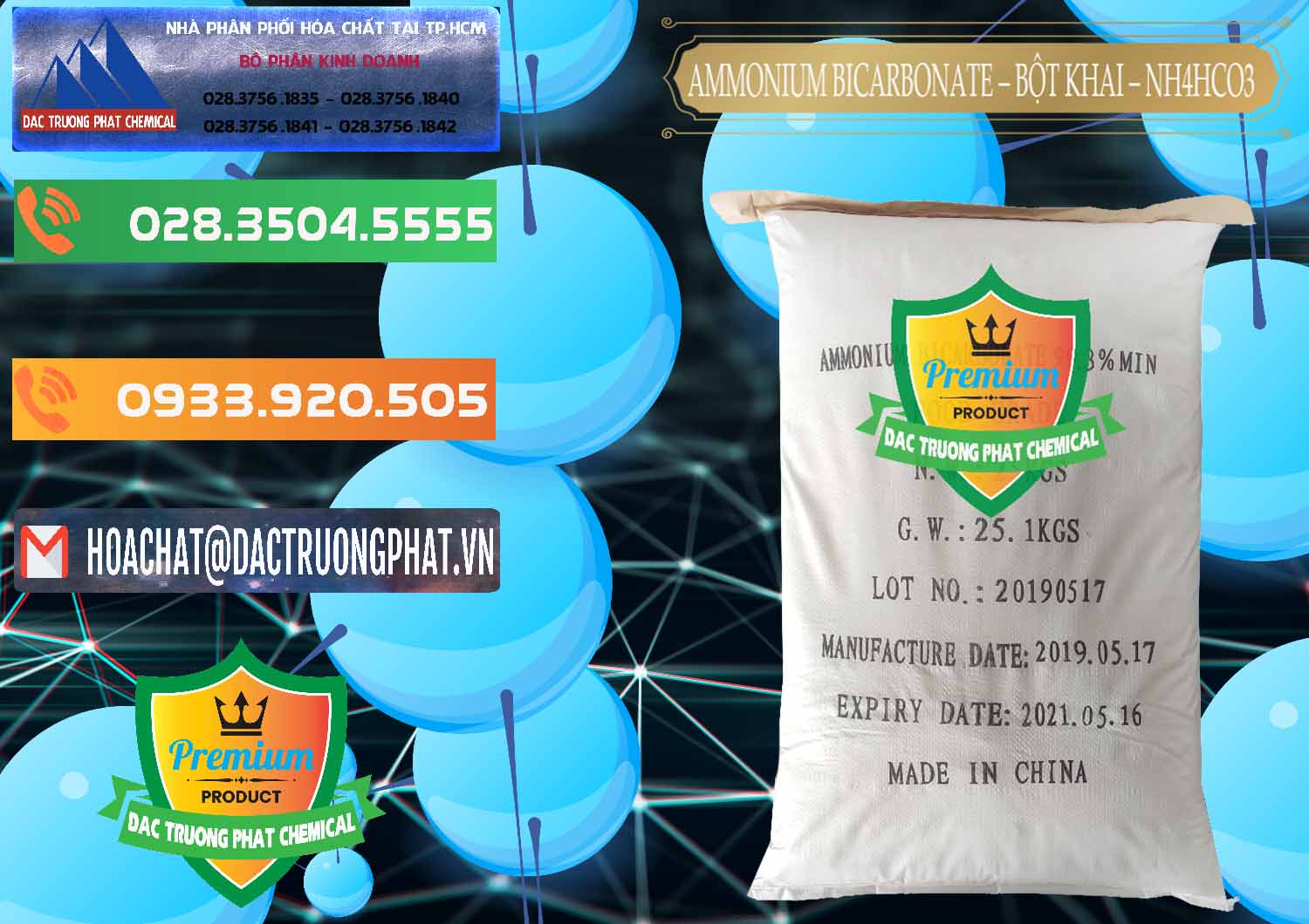 Công ty chuyên kinh doanh - bán Ammonium Bicarbonate - Bột Khai Food Grade Trung Quốc China - 0018 - Công ty bán & phân phối hóa chất tại TP.HCM - hoachatxulynuoc.com.vn