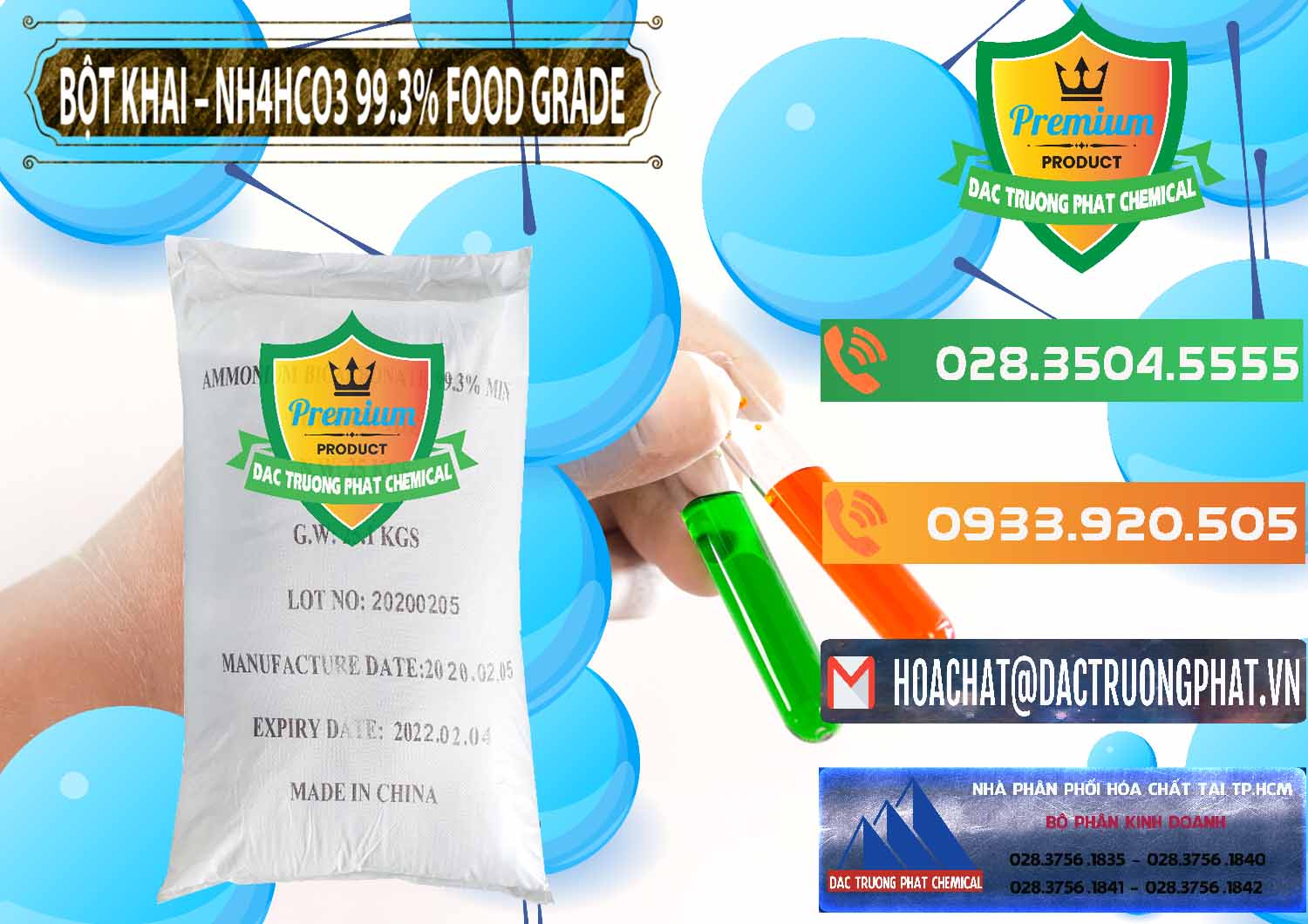 Cung cấp & bán Ammonium Bicarbonate – Bột Khai NH4HCO3 Food Grade Trung Quốc China - 0019 - Cung cấp _ bán hóa chất tại TP.HCM - hoachatxulynuoc.com.vn