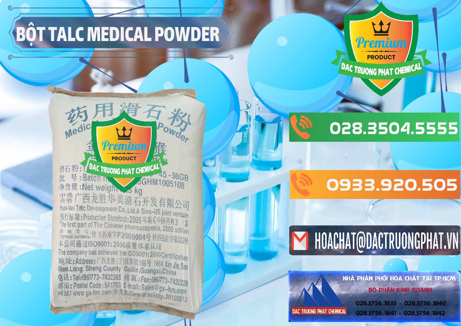 Công ty phân phối _ bán Bột Talc Medical Powder Trung Quốc China - 0036 - Nơi chuyên kinh doanh ( phân phối ) hóa chất tại TP.HCM - hoachatxulynuoc.com.vn