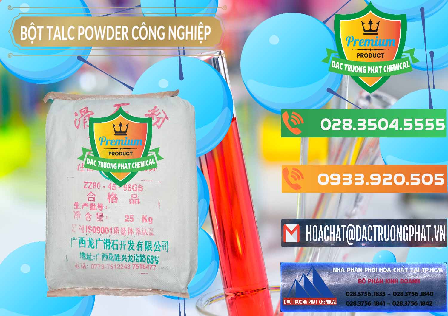 Nơi chuyên bán và cung ứng Bột Talc Powder Công Nghiệp Trung Quốc China - 0037 - Công ty kinh doanh & phân phối hóa chất tại TP.HCM - hoachatxulynuoc.com.vn