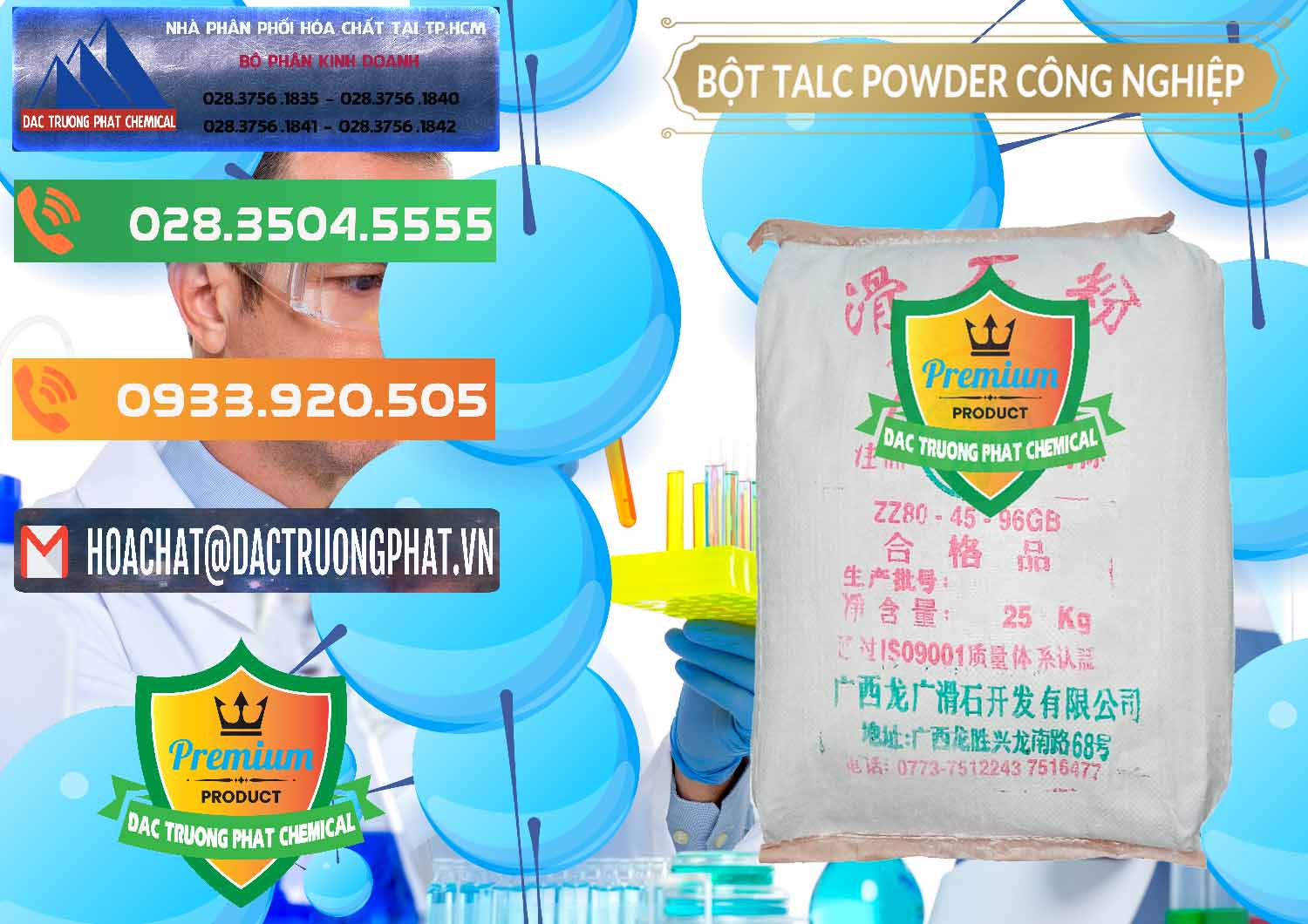 Nơi cung cấp - bán Bột Talc Powder Công Nghiệp Trung Quốc China - 0037 - Nơi chuyên phân phối _ kinh doanh hóa chất tại TP.HCM - hoachatxulynuoc.com.vn