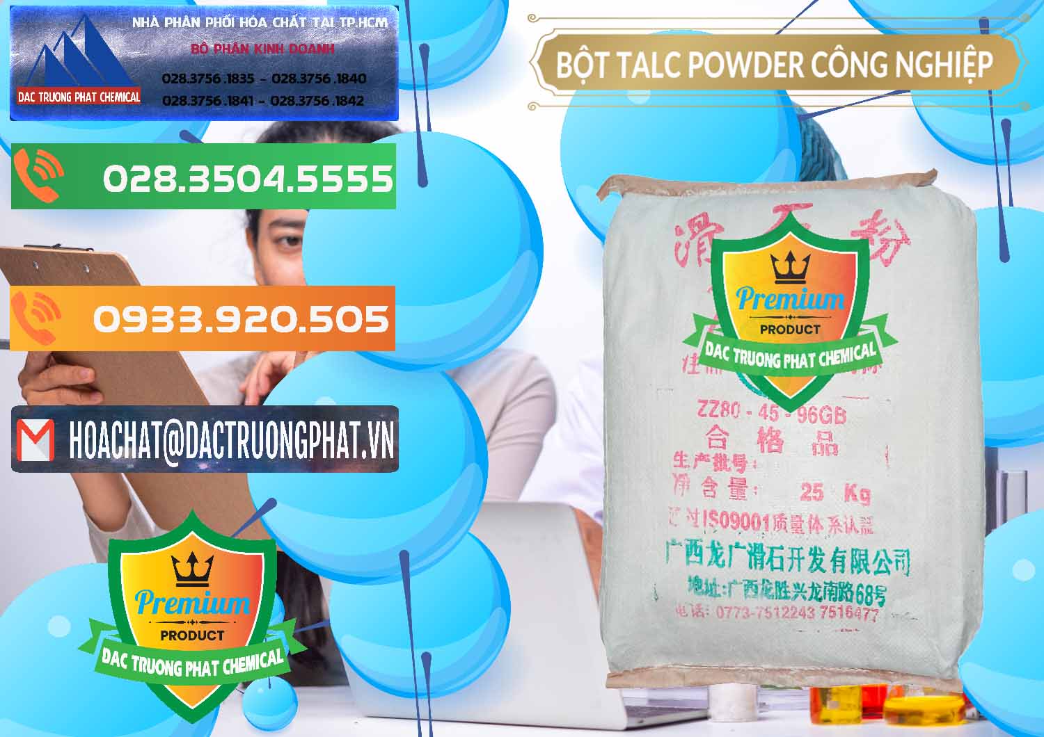 Cty chuyên cung cấp & bán Bột Talc Powder Công Nghiệp Trung Quốc China - 0037 - Đơn vị chuyên nhập khẩu ( cung cấp ) hóa chất tại TP.HCM - hoachatxulynuoc.com.vn
