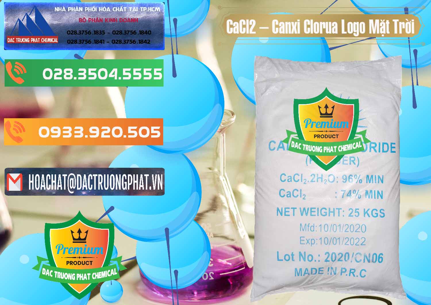 Nơi chuyên bán - cung cấp CaCl2 – Canxi Clorua 96% Logo Mặt Trời Trung Quốc China - 0041 - Công ty cung cấp & phân phối hóa chất tại TP.HCM - hoachatxulynuoc.com.vn