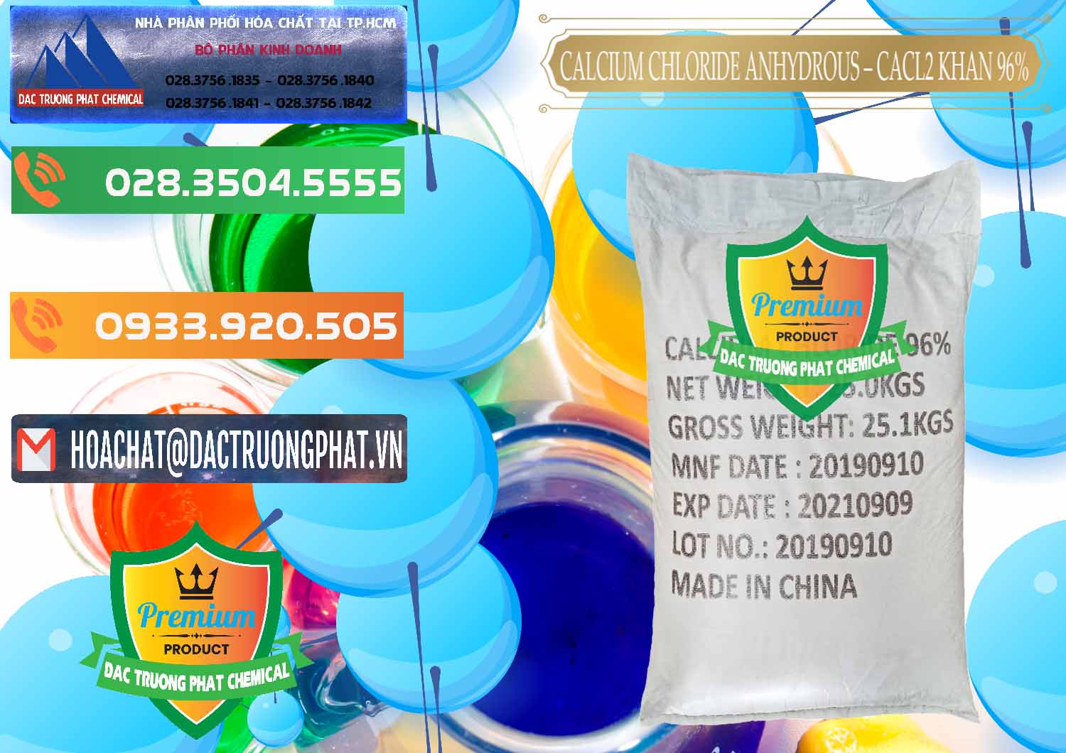 Đơn vị chuyên nhập khẩu _ bán CaCl2 – Canxi Clorua Anhydrous Khan 96% Trung Quốc China - 0043 - Cty nhập khẩu ( cung cấp ) hóa chất tại TP.HCM - hoachatxulynuoc.com.vn