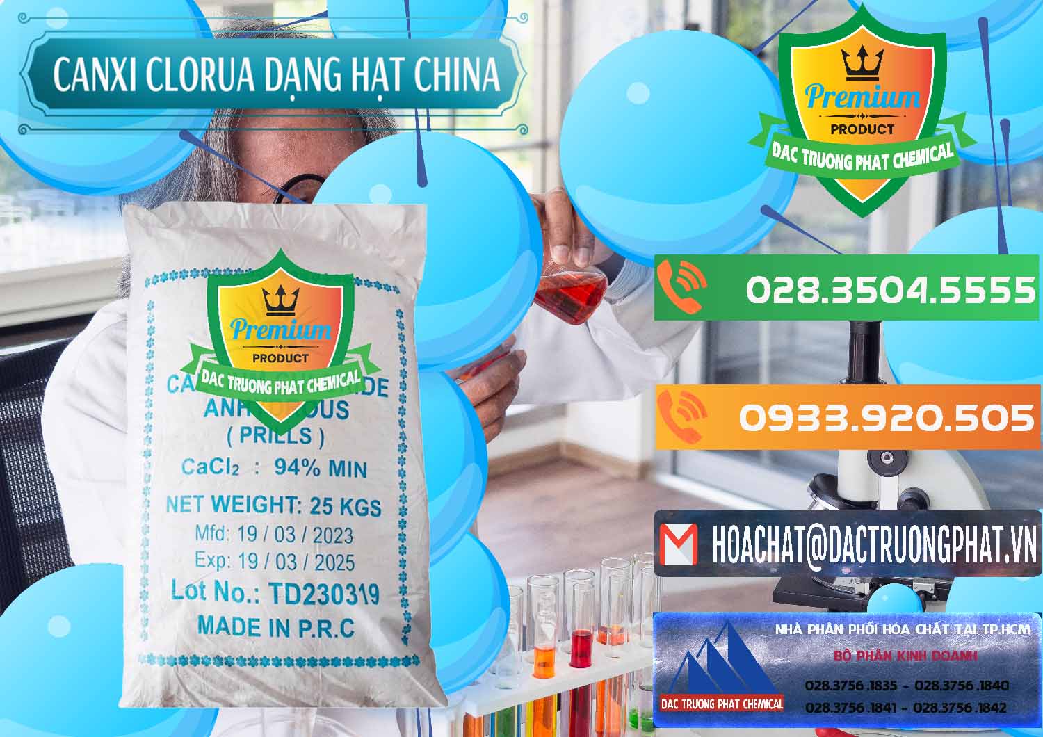Cung ứng & bán CaCl2 – Canxi Clorua 94% Dạng Hạt Trung Quốc China - 0373 - Cty chuyên phân phối và nhập khẩu hóa chất tại TP.HCM - hoachatxulynuoc.com.vn