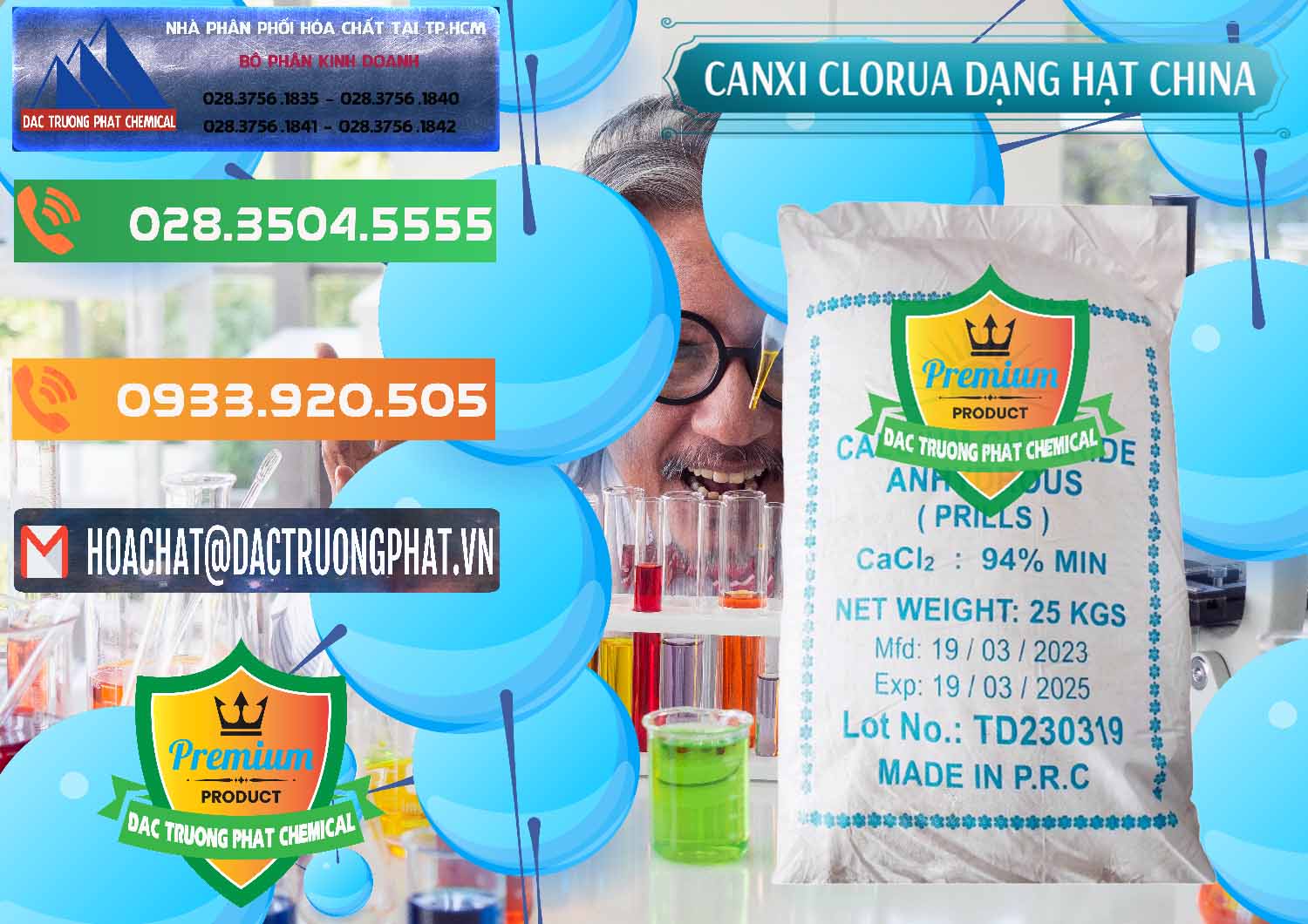 Nơi chuyên kinh doanh & bán CaCl2 – Canxi Clorua 94% Dạng Hạt Trung Quốc China - 0373 - Cty phân phối ( cung cấp ) hóa chất tại TP.HCM - hoachatxulynuoc.com.vn