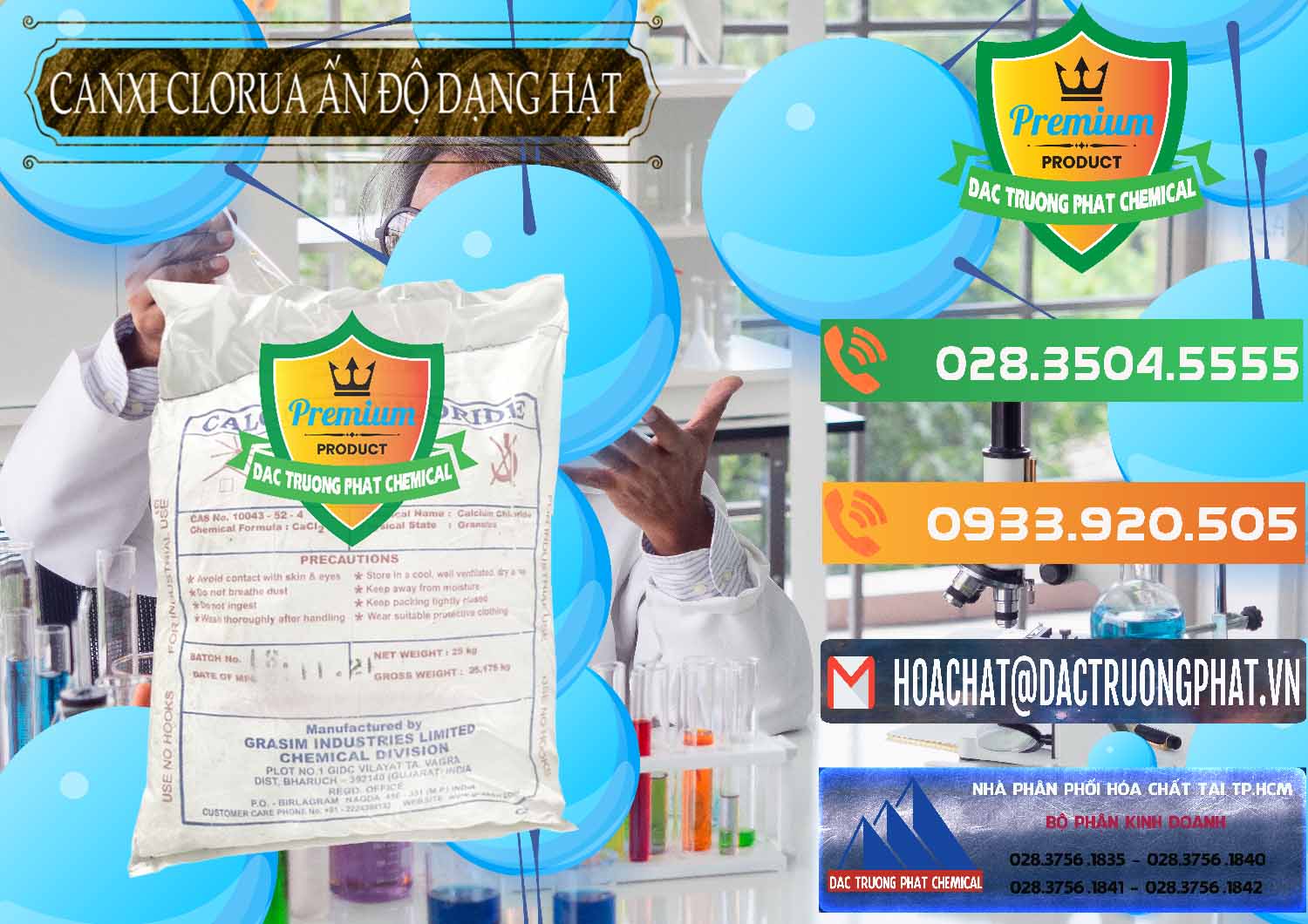 Nơi chuyên cung cấp và bán CaCl2 – Canxi Clorua Dạng Hạt Aditya Birla Grasim Ấn Độ India - 0418 - Công ty bán và phân phối hóa chất tại TP.HCM - hoachatxulynuoc.com.vn