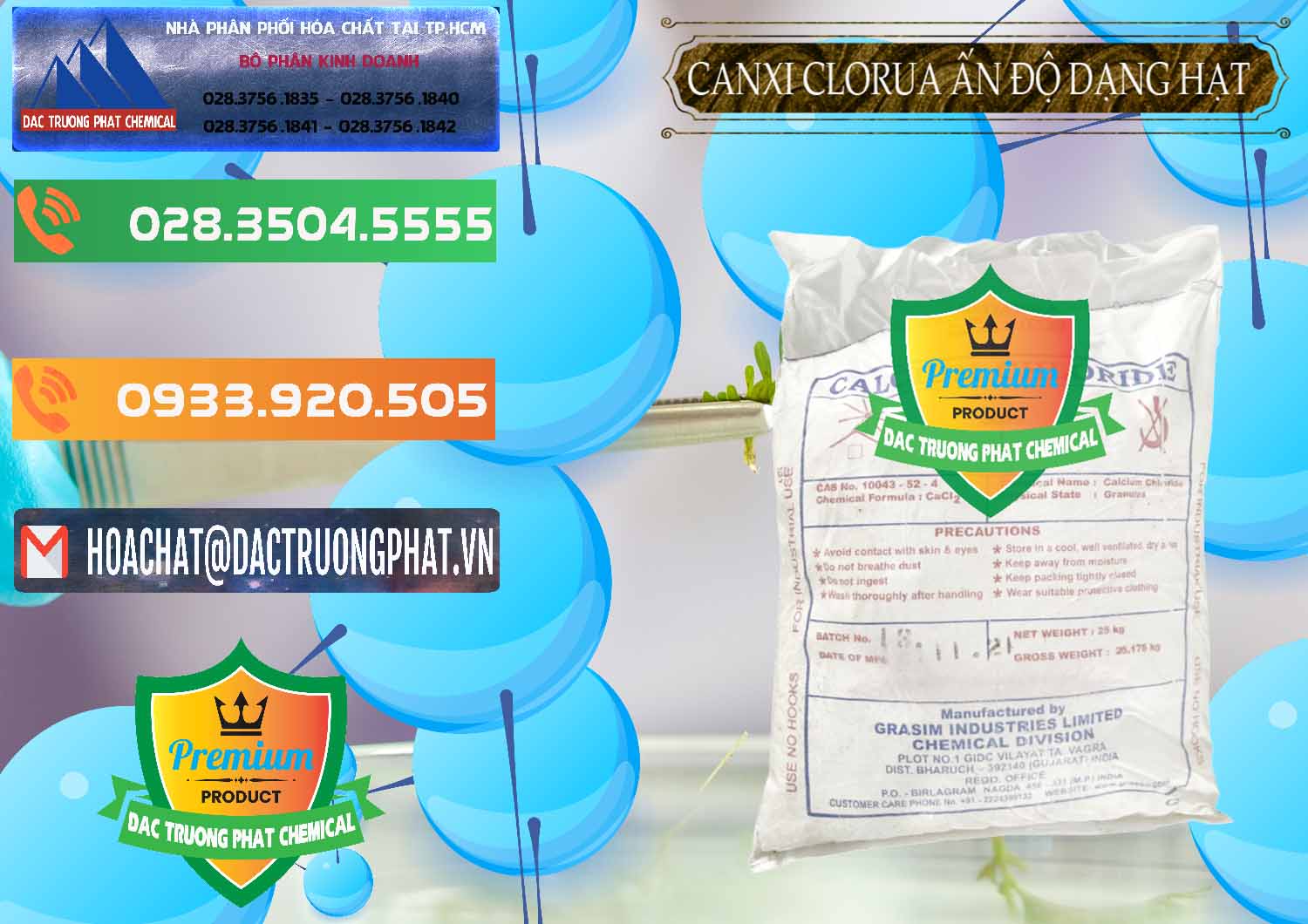 Đơn vị bán ( cung cấp ) CaCl2 – Canxi Clorua Dạng Hạt Aditya Birla Grasim Ấn Độ India - 0418 - Đơn vị bán và cung cấp hóa chất tại TP.HCM - hoachatxulynuoc.com.vn