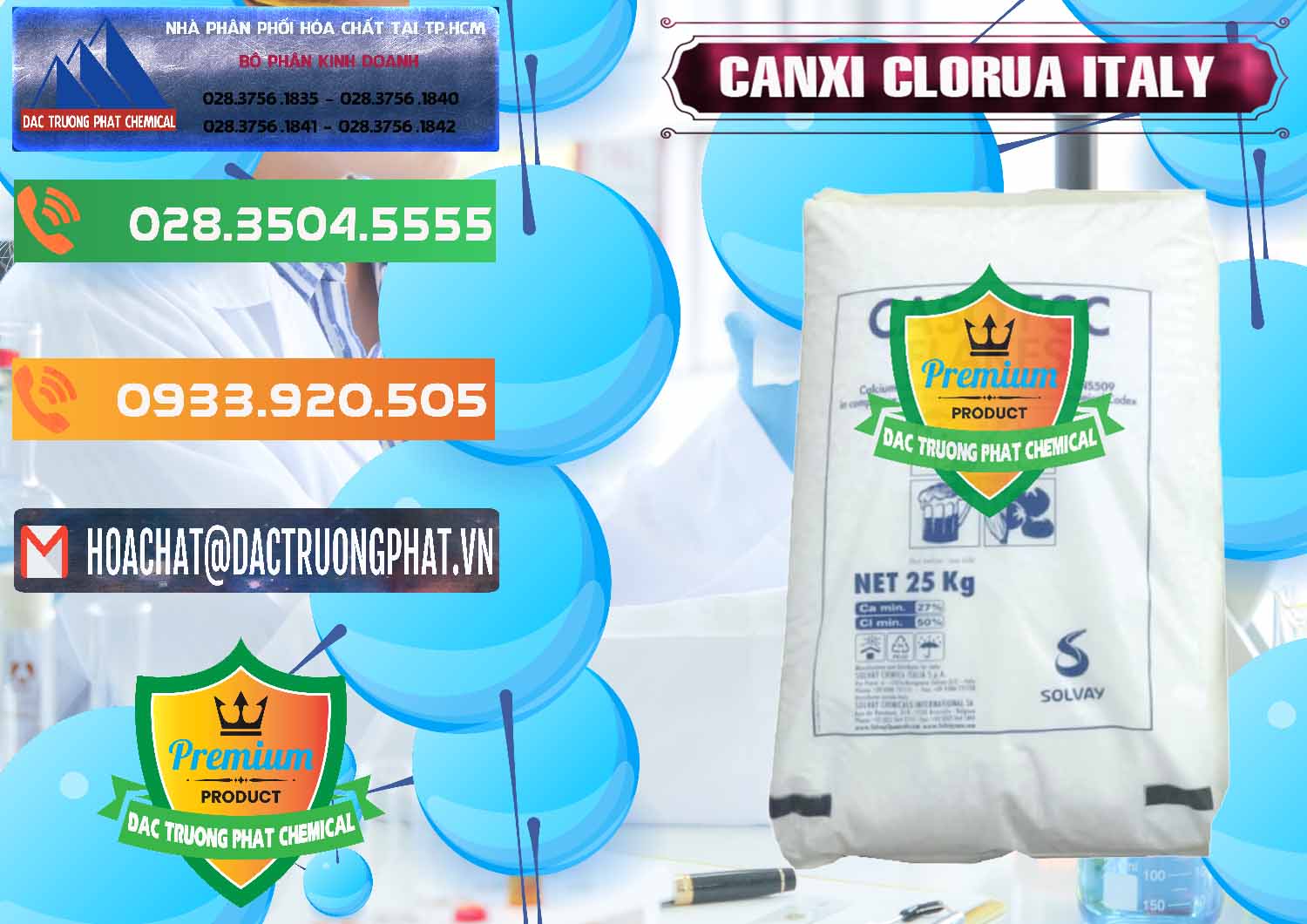 Nơi nhập khẩu _ bán CaCl2 – Canxi Clorua Food Grade Ý Italy - 0435 - Cty cung cấp và kinh doanh hóa chất tại TP.HCM - hoachatxulynuoc.com.vn