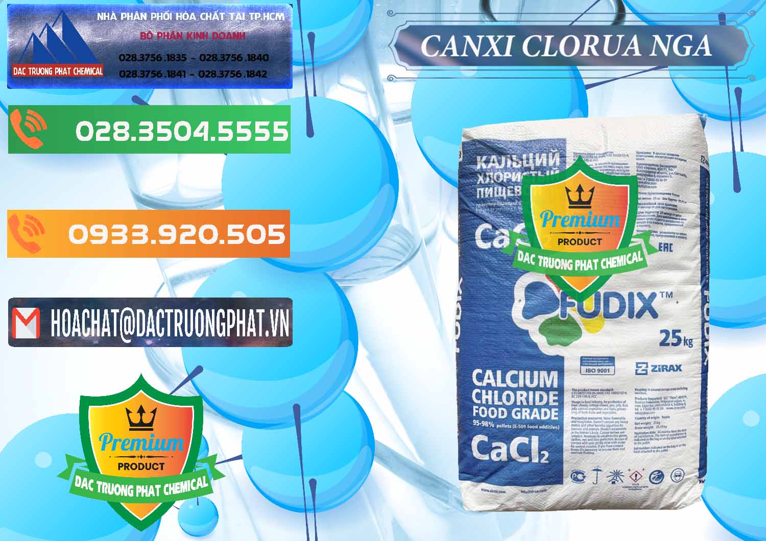 Cty bán & cung ứng CaCl2 – Canxi Clorua Nga Russia - 0430 - Cty phân phối và cung cấp hóa chất tại TP.HCM - hoachatxulynuoc.com.vn
