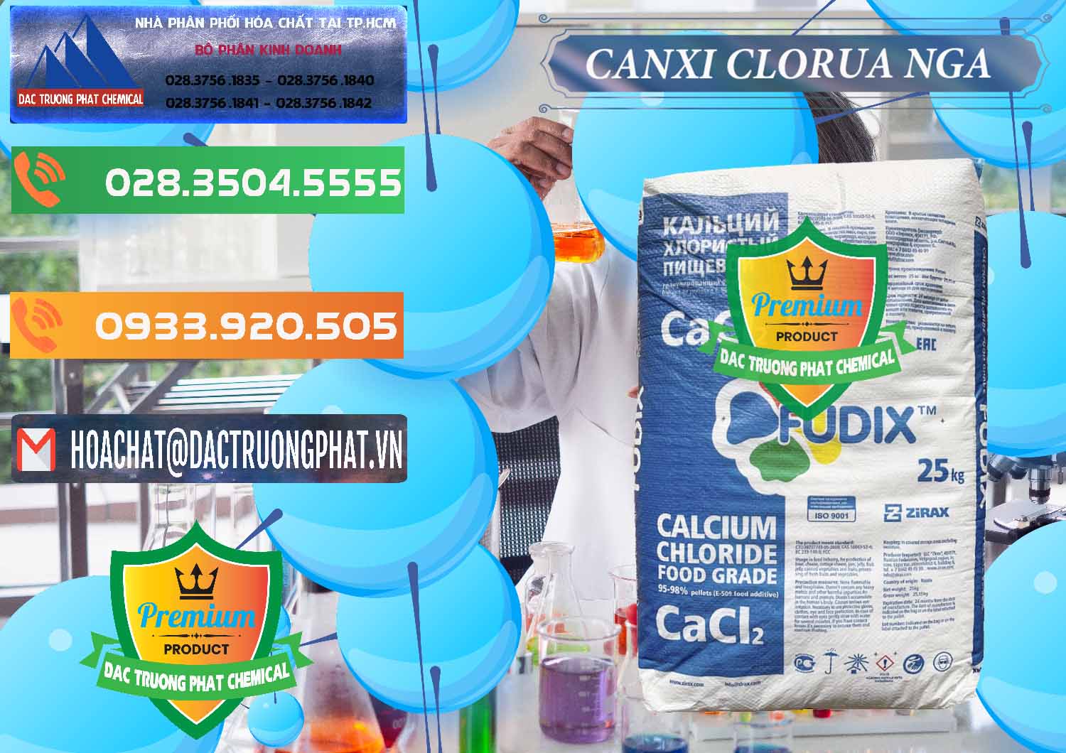 Cty cung cấp - bán CaCl2 – Canxi Clorua Nga Russia - 0430 - Công ty kinh doanh - phân phối hóa chất tại TP.HCM - hoachatxulynuoc.com.vn